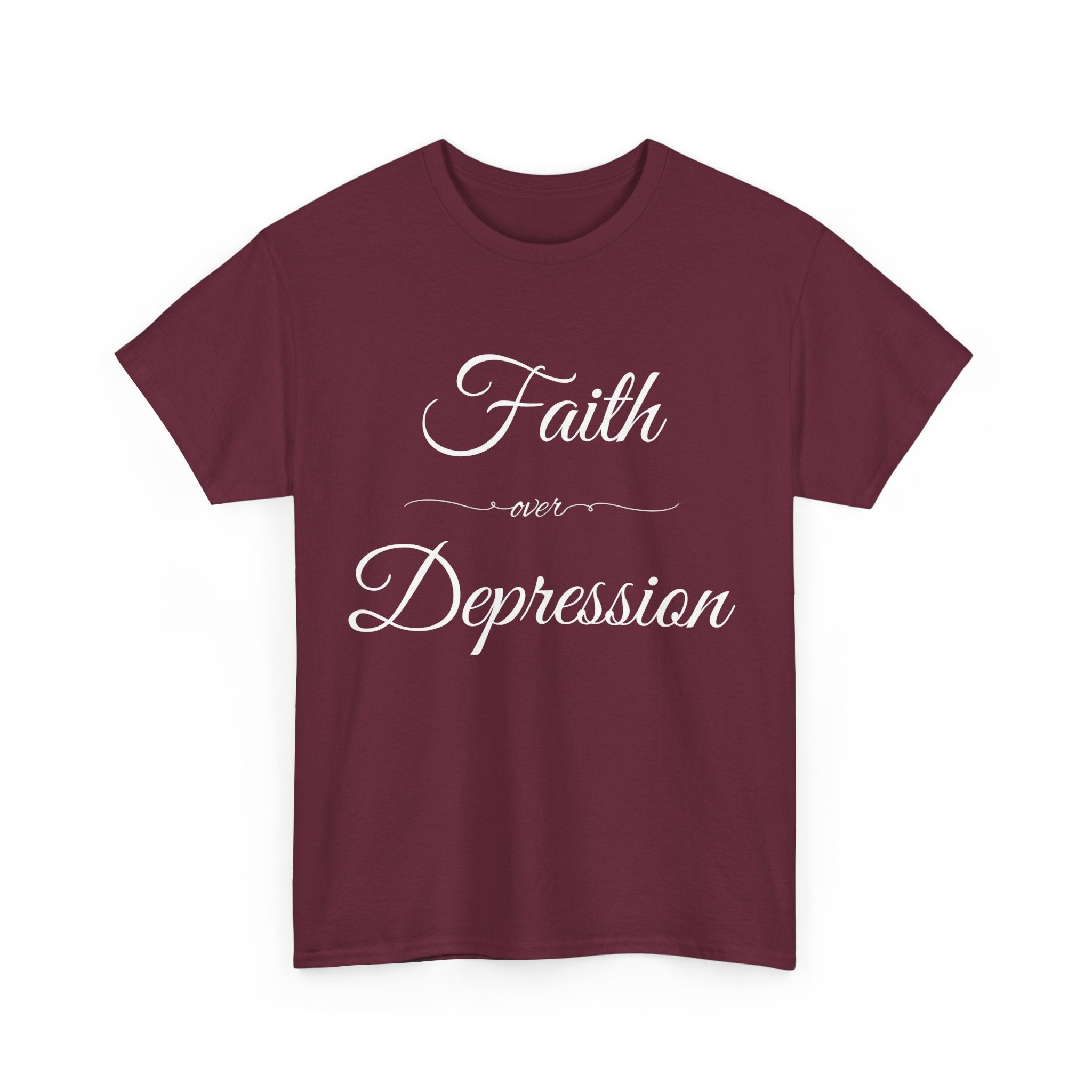 Faith Over Depression Unisex Heavy Cotton Tee | Inspirational Shirt, Mental Health Awareness Gift, Casual T-shirt, Everyday Wear, [...]