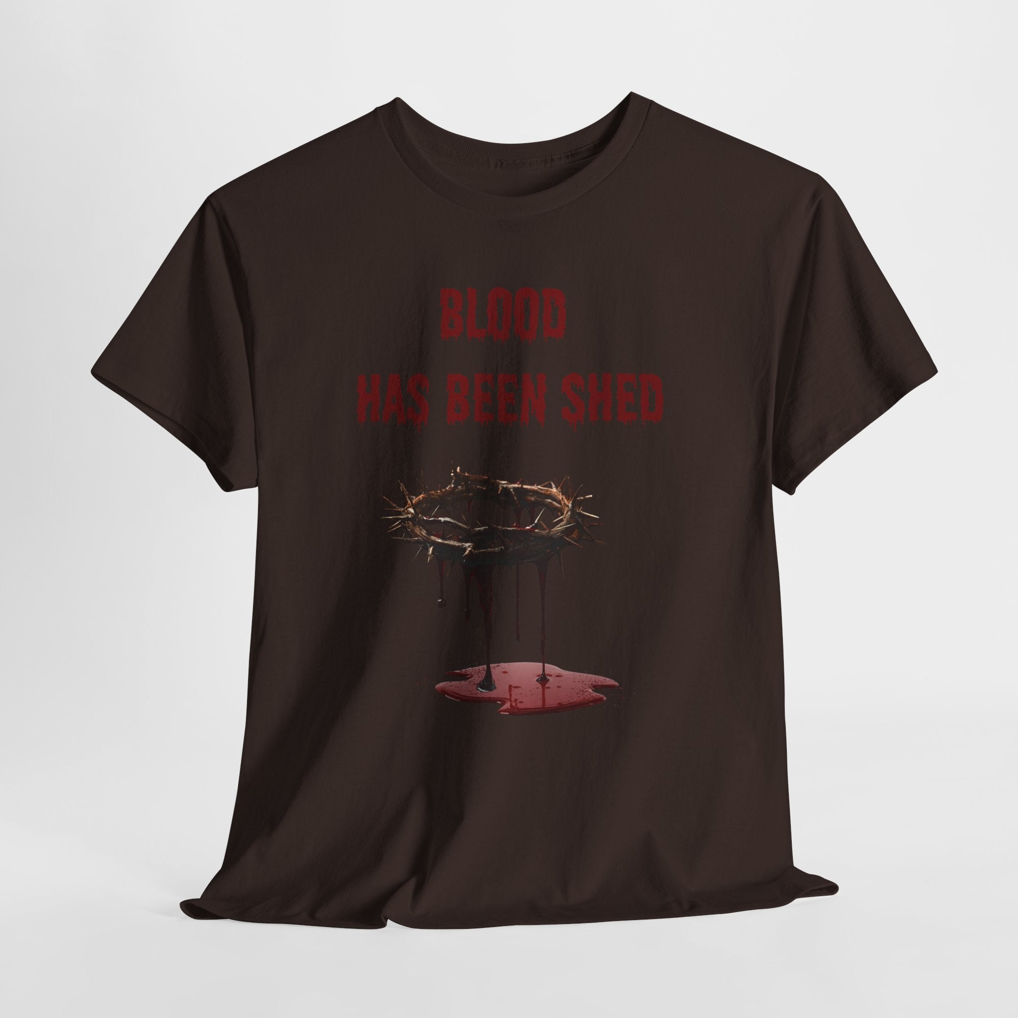 Faith-Inspired Halloween Graphic Tee, Unisex Heavy Cotton T-Shirt, Spiritual Apparel, Religious Gift, Church Event Wear, Unique Faith T-Shirt