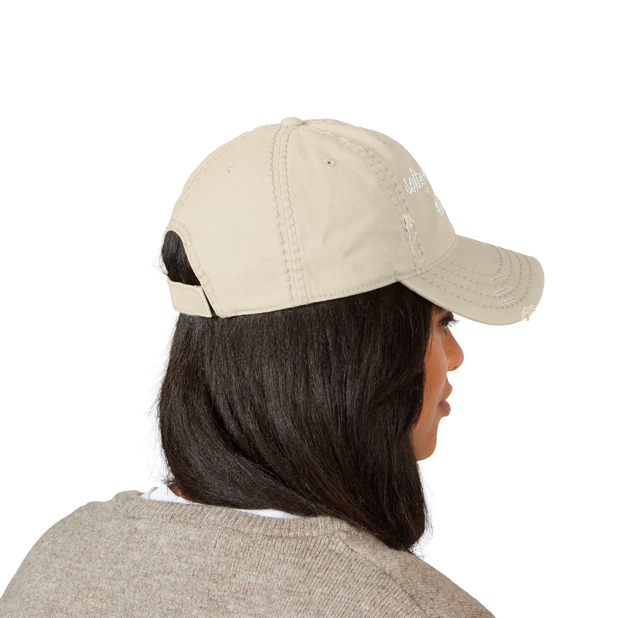 Distressed Dad Hat - Salty Hair, Don't Care, Embroidered Cap for Beach Lovers, Casual Wear, Summer Accessory, Gift for Dad