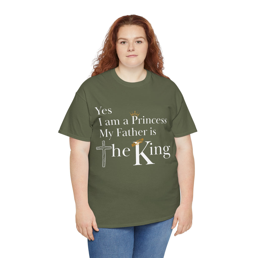 Christian Princess Tee - Inspirational Faith T-Shirt, Gift for Women, Casual Wear, Church Events, Everyday Comfort