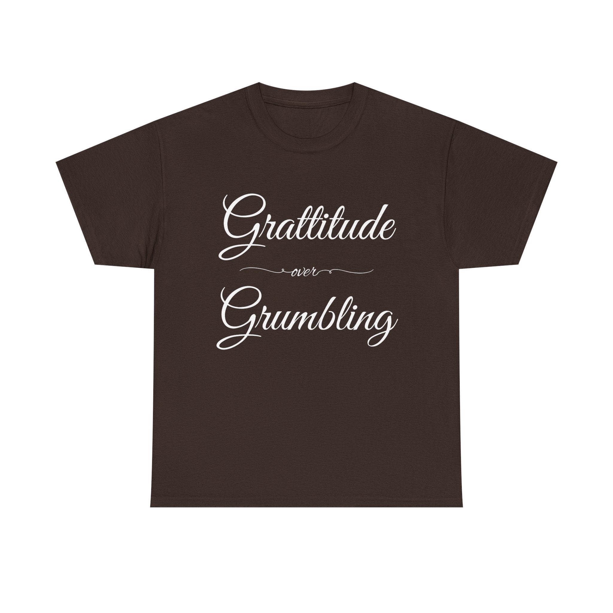 Gratitude Over Grumbling Unisex Heavy Cotton Tee - Positive Vibes T-Shirt, Gift for Friends, Motivational Clothing, Everyday Wear, [...]