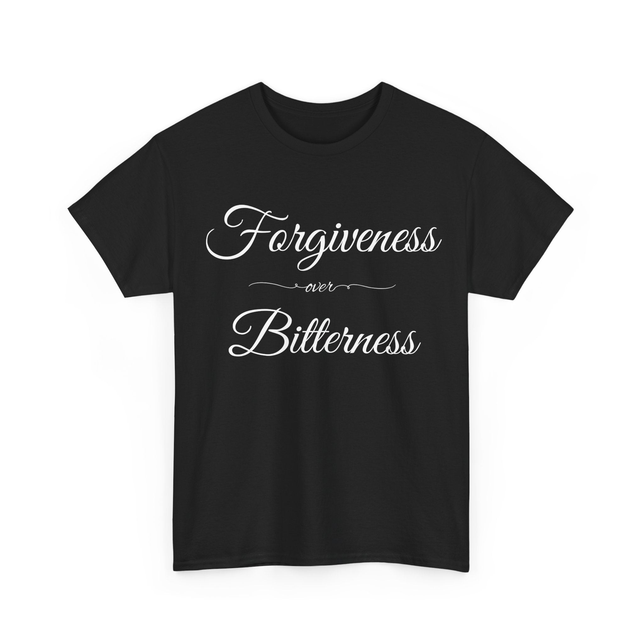 Forgiveness over Bitterness Tee, Inspirational T-Shirt, Positive Message Shirt, Unisex Cotton Tee, Thoughtful Gift for Friends