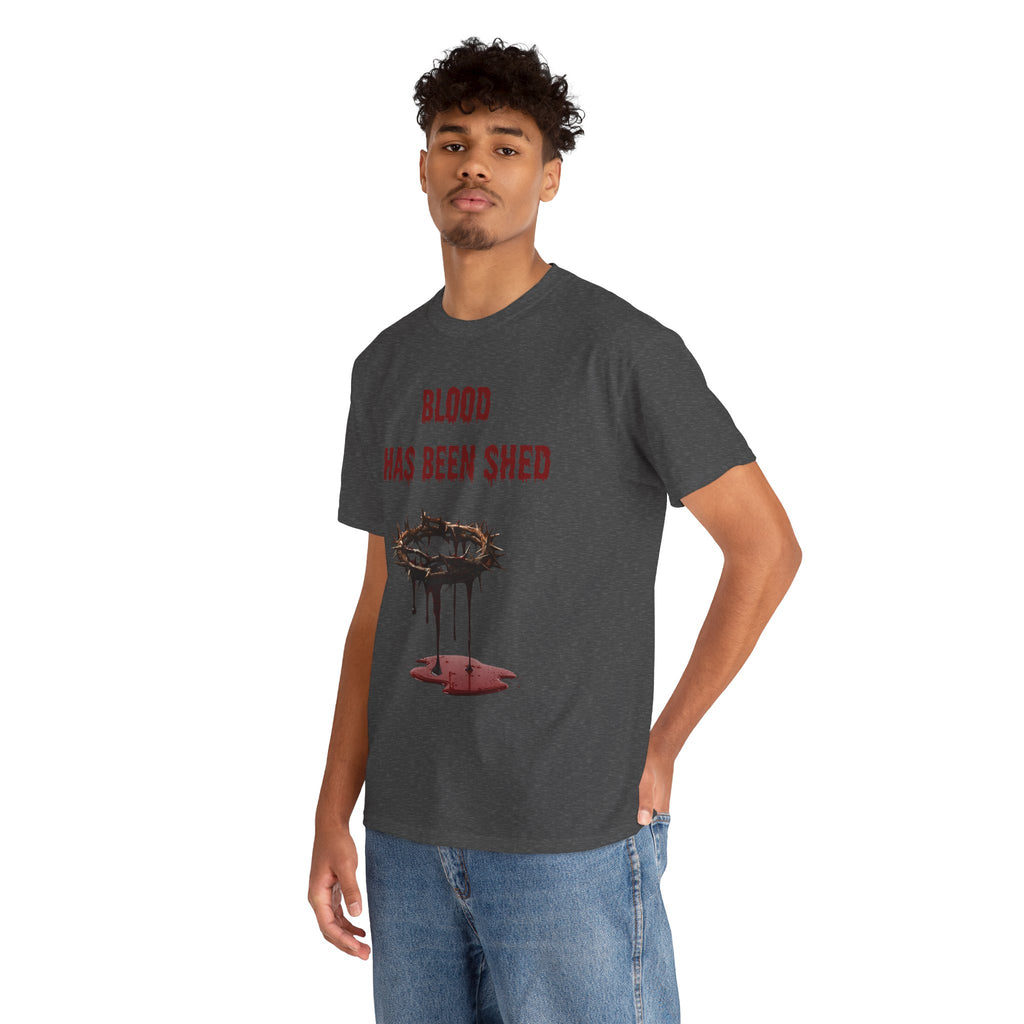 Faith-Inspired Halloween Graphic Tee, Unisex Heavy Cotton T-Shirt, Spiritual Apparel, Religious Gift, Church Event Wear, Unique Faith T-Shirt