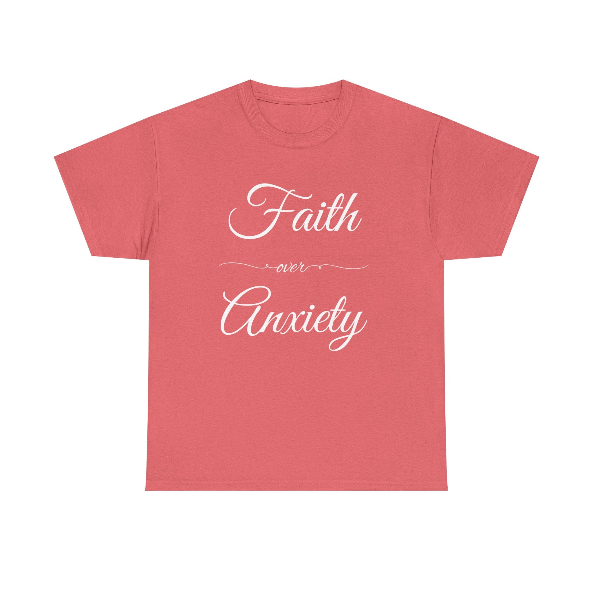 Faith Over Anxiety Unisex Heavy Cotton Tee, Motivational T-Shirt for Stress Relief, Mindfulness Apparel, Gift for Mental Health [...]