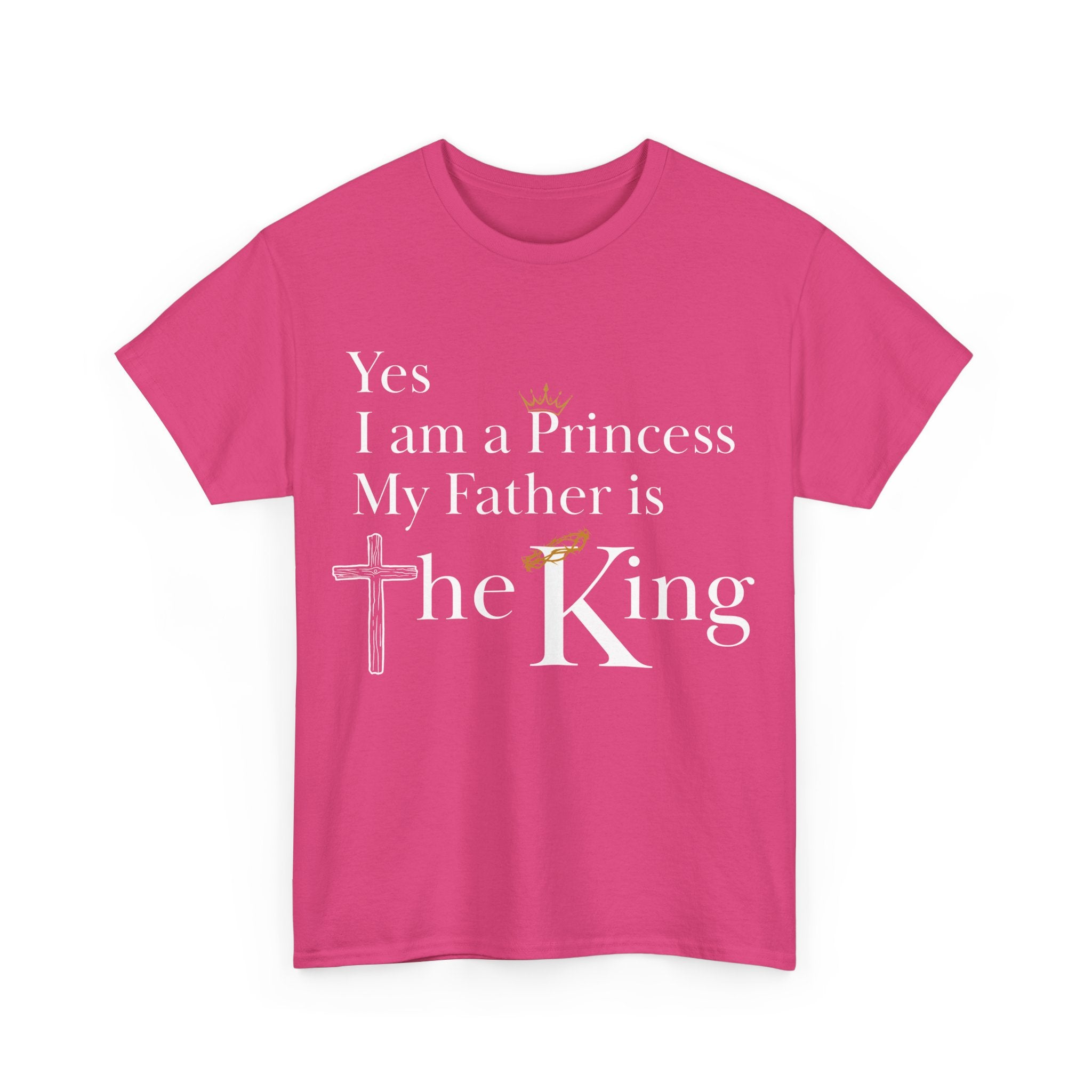 Christian Princess Tee - Inspirational Faith T-Shirt, Gift for Women, Casual Wear, Church Events, Everyday Comfort