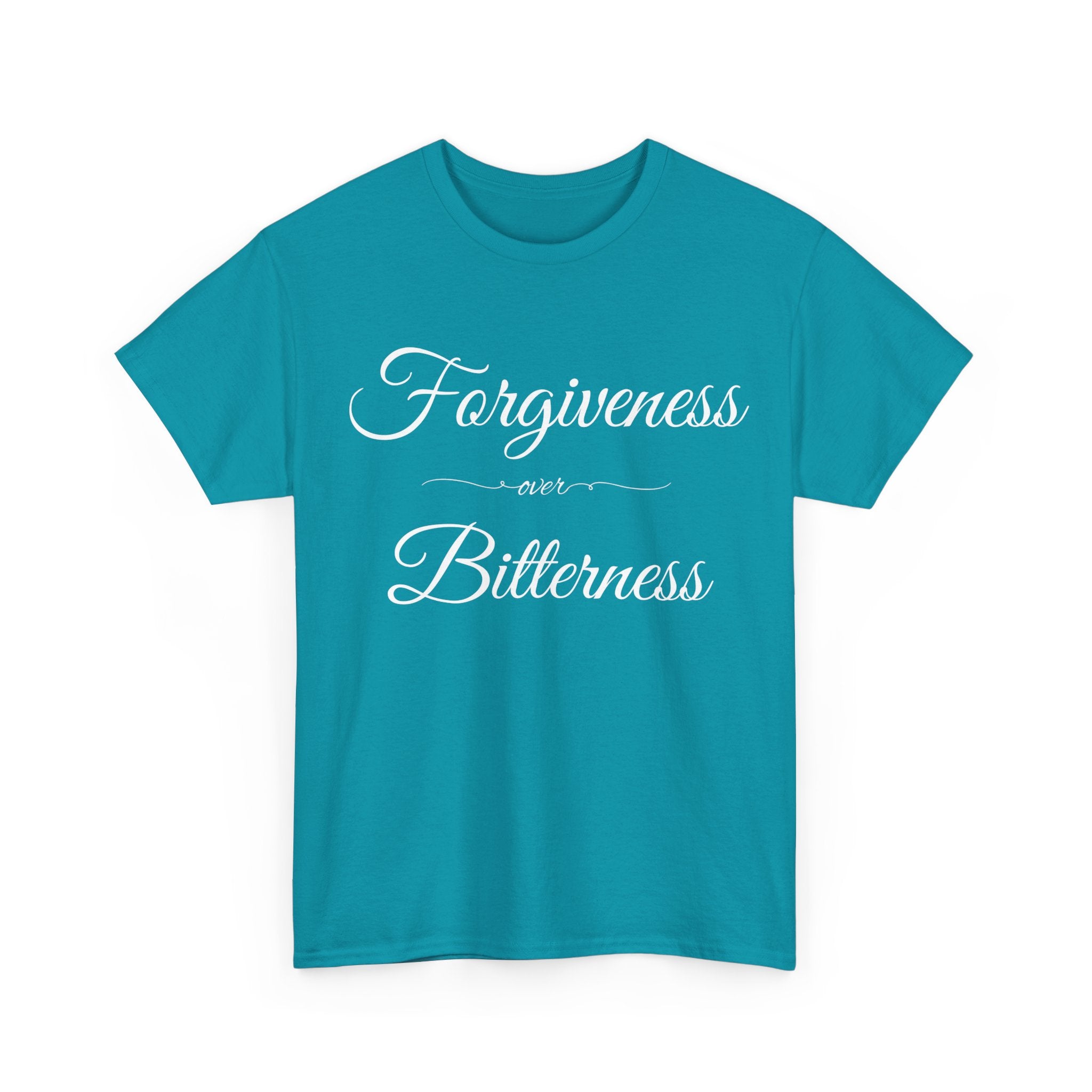 Forgiveness over Bitterness Tee, Inspirational T-Shirt, Positive Message Shirt, Unisex Cotton Tee, Thoughtful Gift for Friends