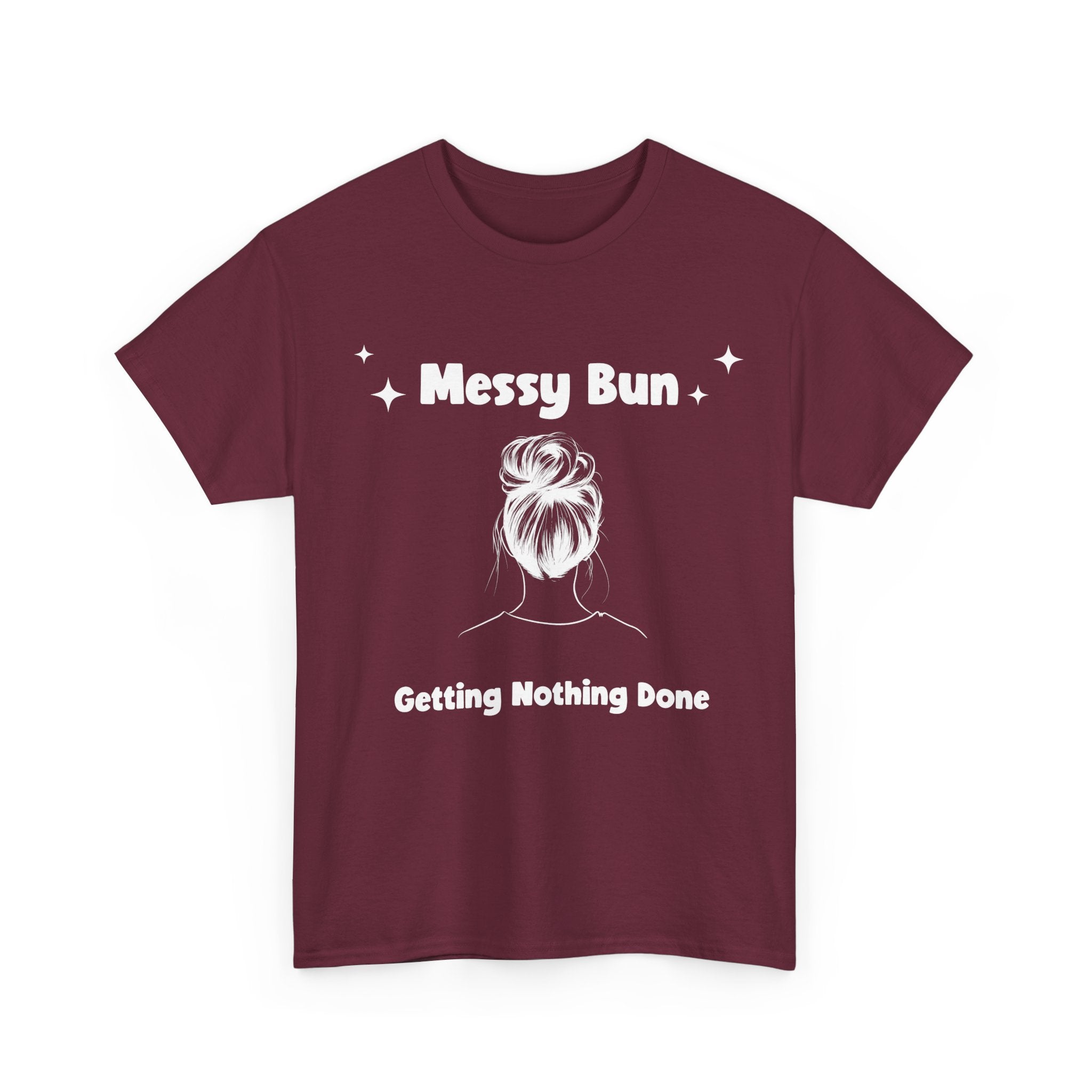 Messy Bun Getting Nothing Done Unisex Heavy Cotton Tee - Casual Everyday Tee for Home, Gift for Friends, Relaxed Fit for Women, Funny Quote Shirt, Ideal [...]