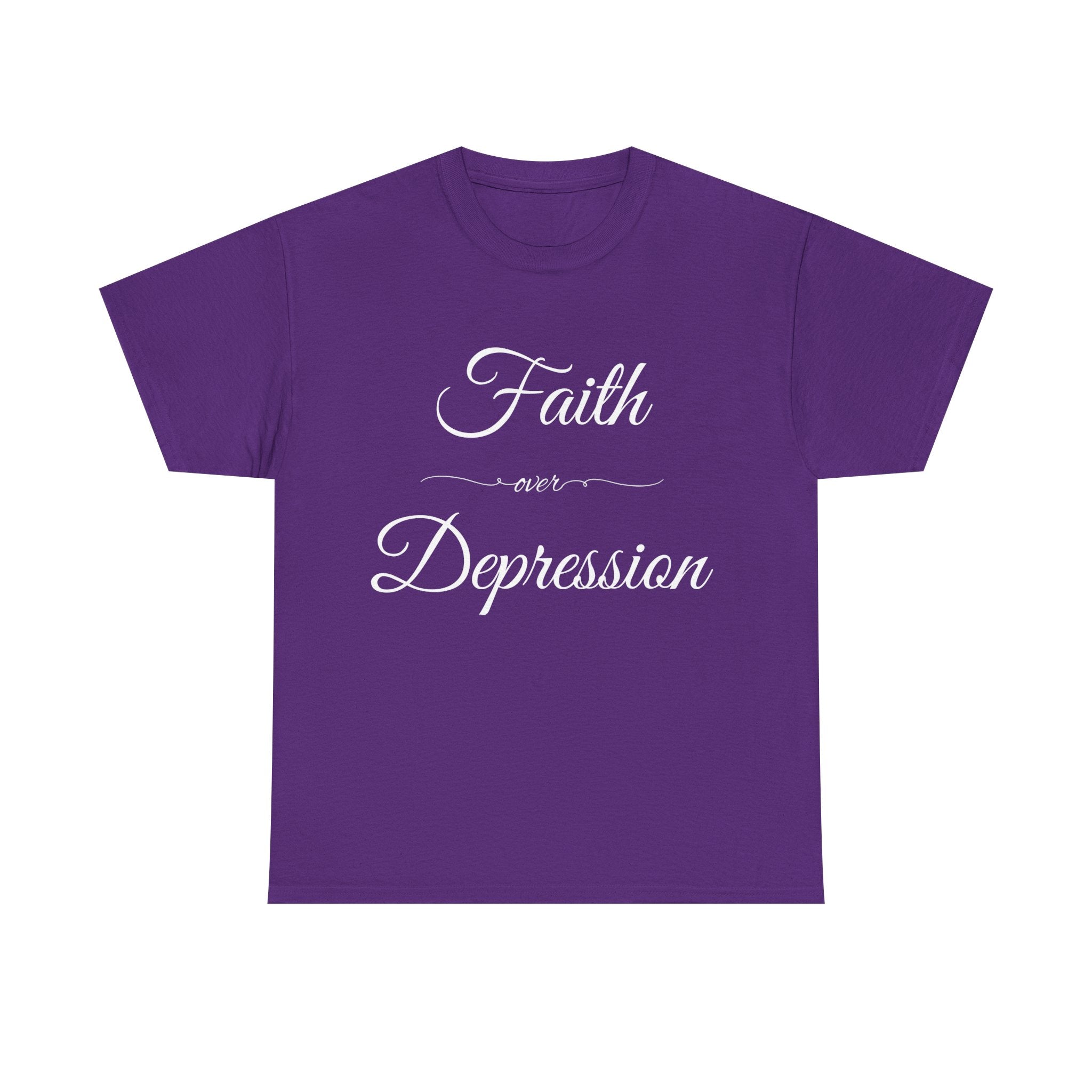 Faith Over Depression Unisex Heavy Cotton Tee | Inspirational Shirt, Mental Health Awareness Gift, Casual T-shirt, Everyday Wear, [...]