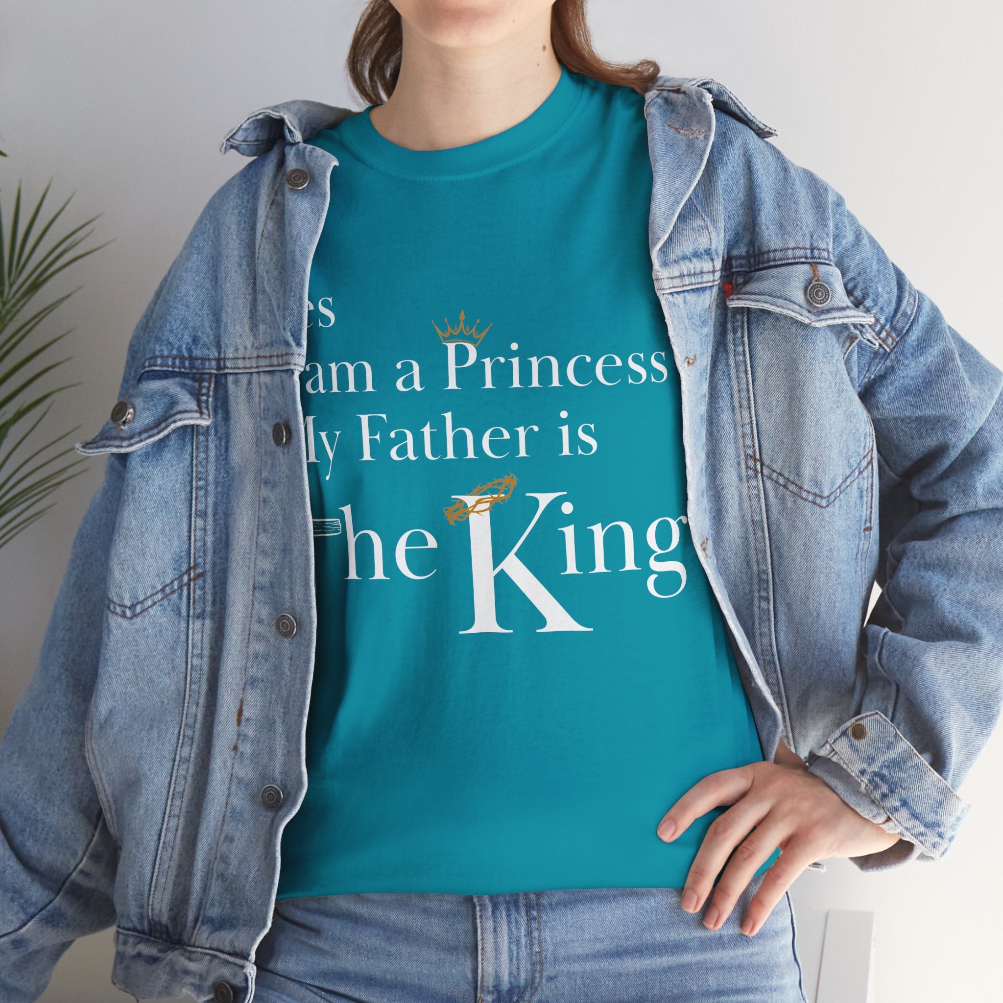 Christian Princess Tee - Inspirational Faith T-Shirt, Gift for Women, Casual Wear, Church Events, Everyday Comfort