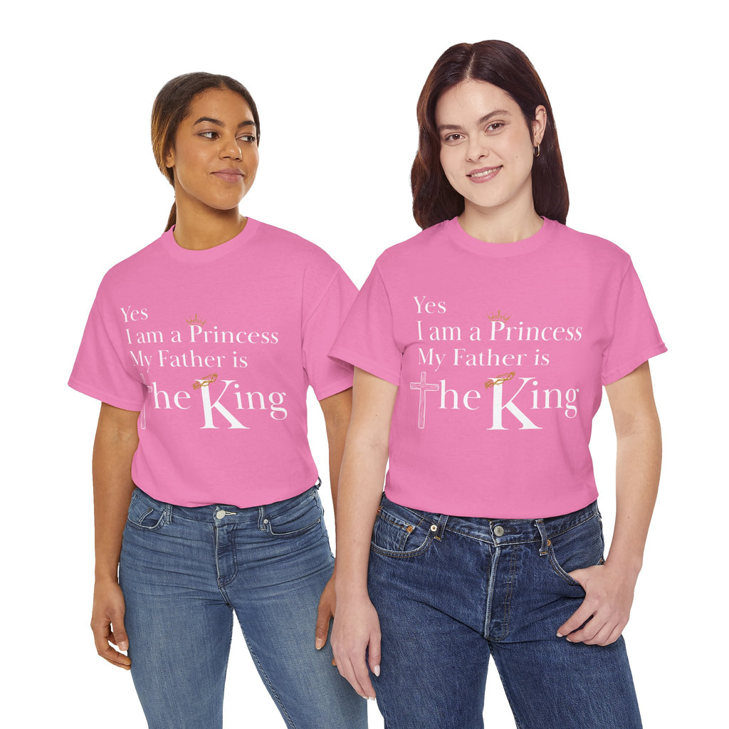 Christian Princess Tee - Inspirational Faith T-Shirt, Gift for Women, Casual Wear, Church Events, Everyday Comfort