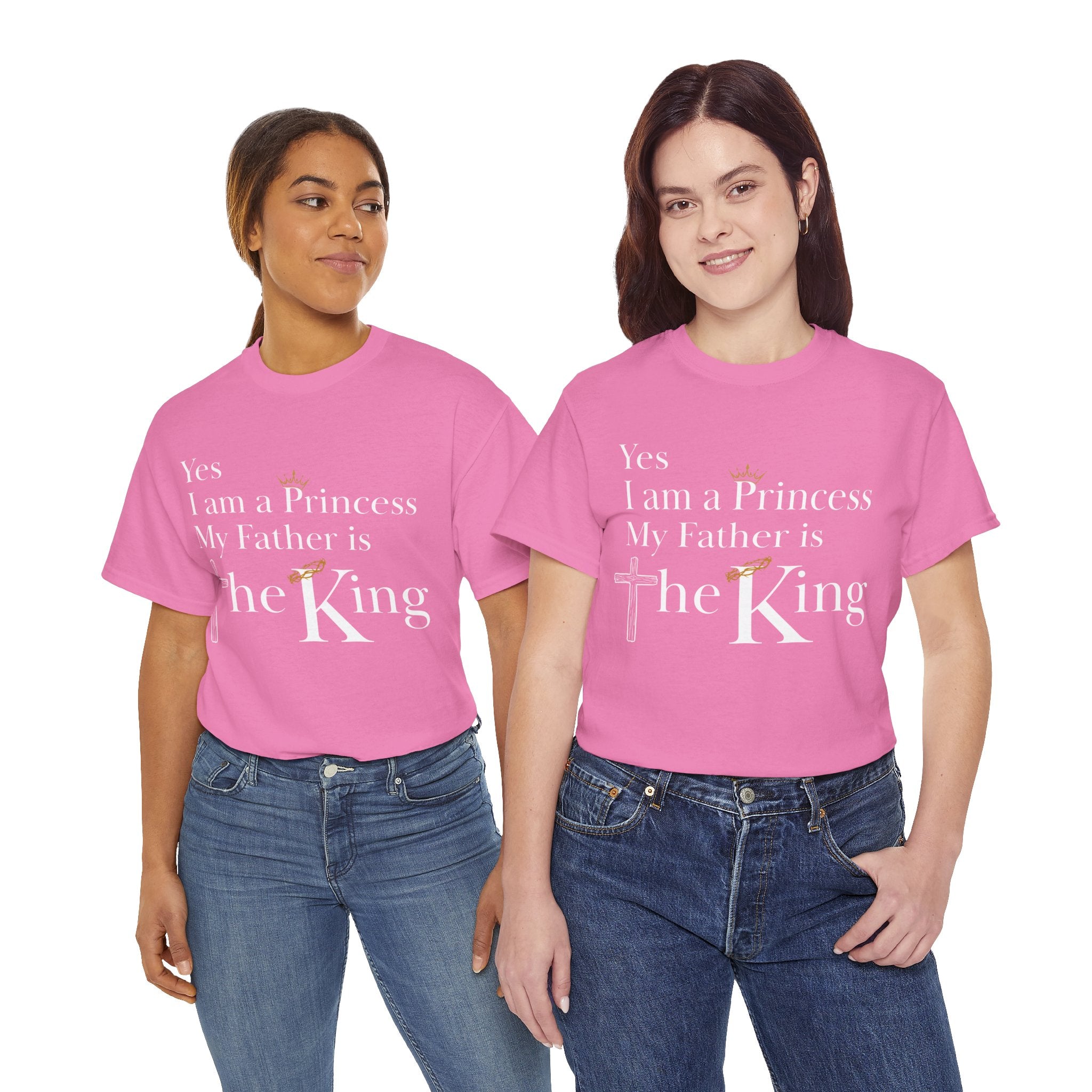 Christian Princess Tee - Inspirational Faith T-Shirt, Gift for Women, Casual Wear, Church Events, Everyday Comfort