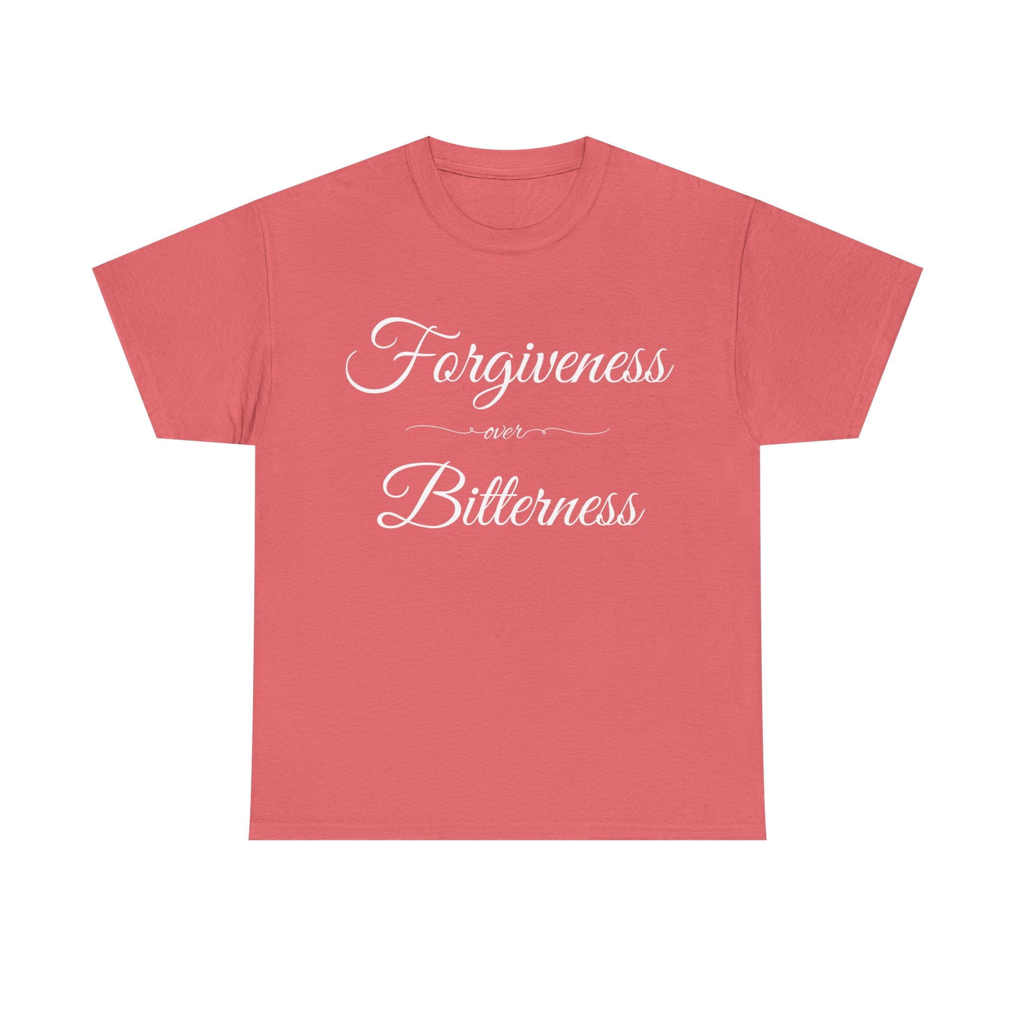 Forgiveness over Bitterness Tee, Inspirational T-Shirt, Positive Message Shirt, Unisex Cotton Tee, Thoughtful Gift for Friends