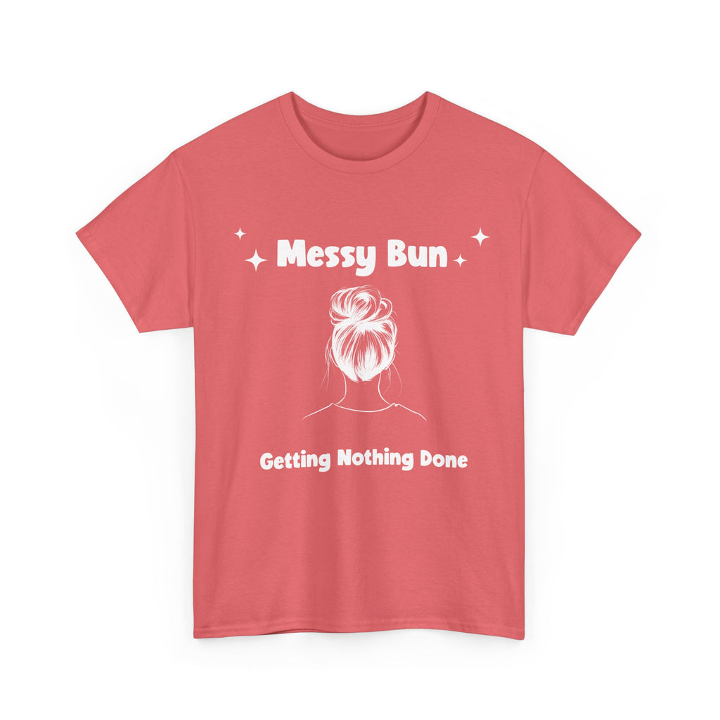 Messy Bun Getting Nothing Done Unisex Heavy Cotton Tee - Casual Everyday Tee for Home, Gift for Friends, Relaxed Fit for Women, Funny Quote Shirt, Ideal [...]