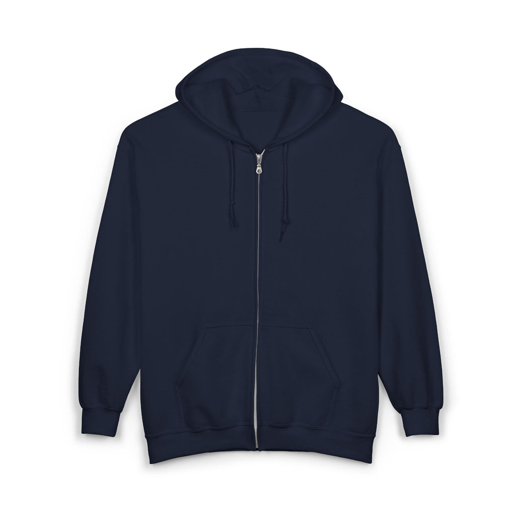 Design On Back Unisex Heavy Blend™ Full Zip Hooded Sweatshirt