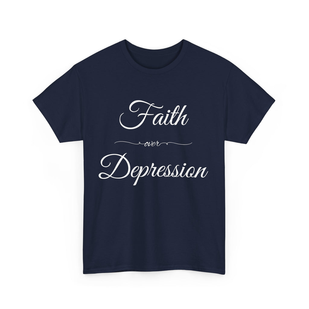 Faith Over Depression Unisex Heavy Cotton Tee | Inspirational Shirt, Mental Health Awareness Gift, Casual T-shirt, Everyday Wear, [...]