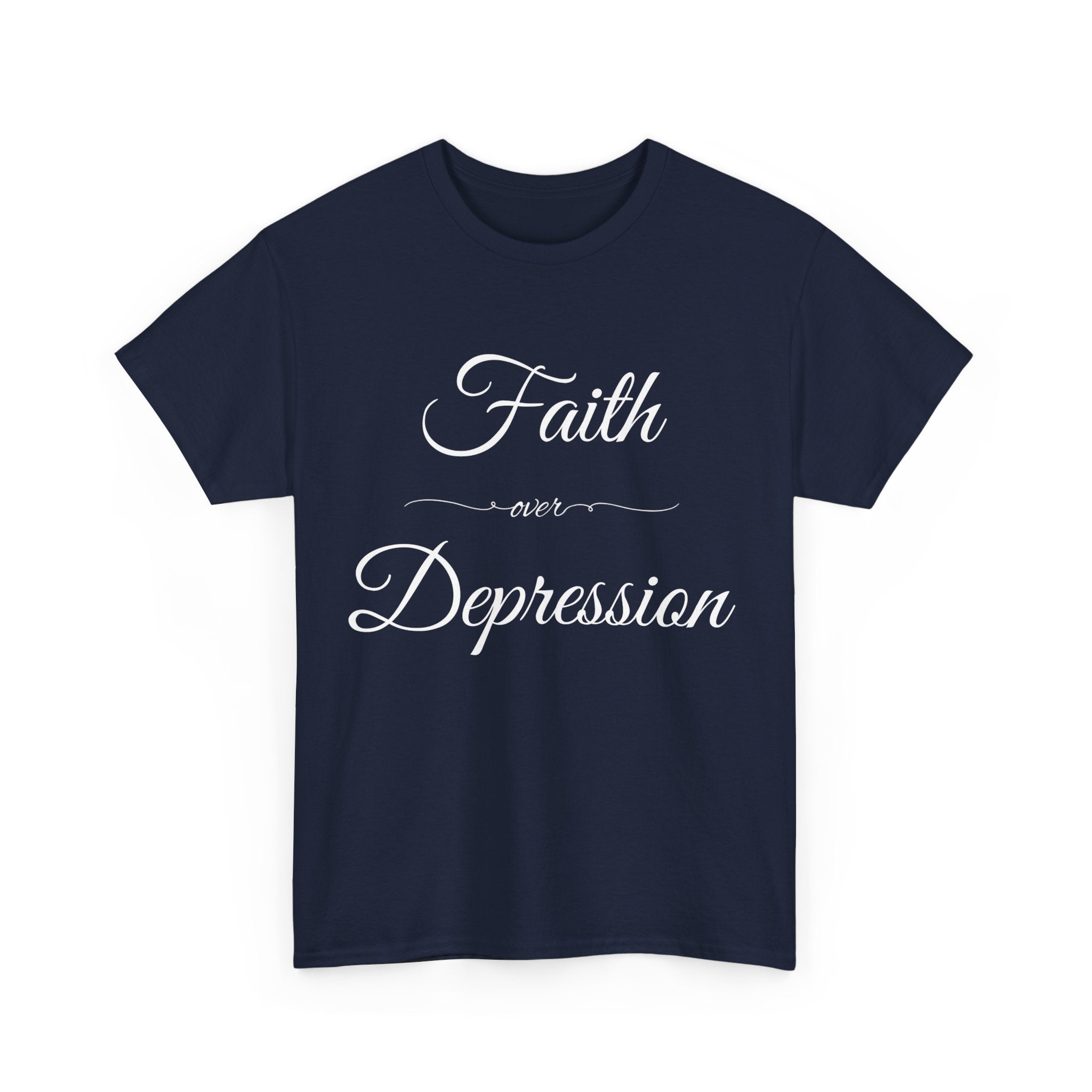 Faith Over Depression Unisex Heavy Cotton Tee | Inspirational Shirt, Mental Health Awareness Gift, Casual T-shirt, Everyday Wear, [...]