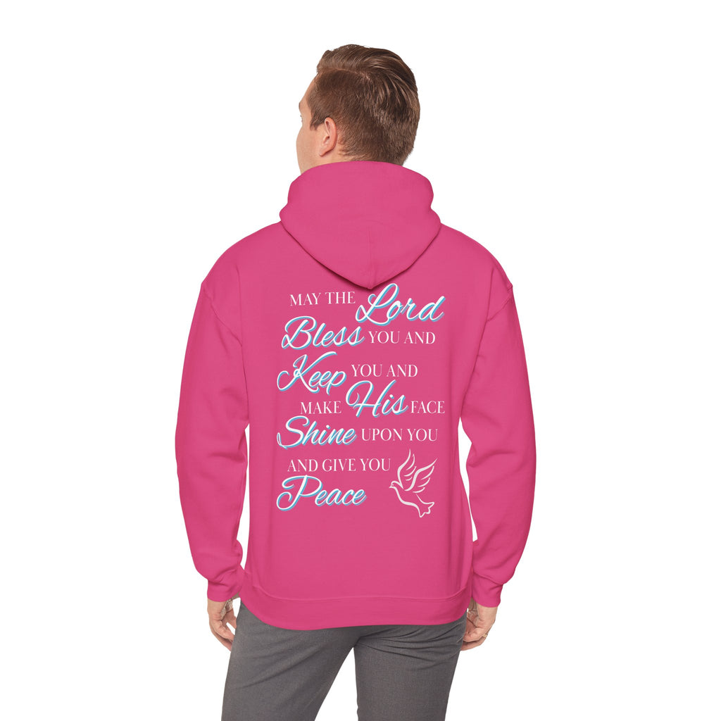 May The Lord Bless You And Keep You - Design on Back Hoodie