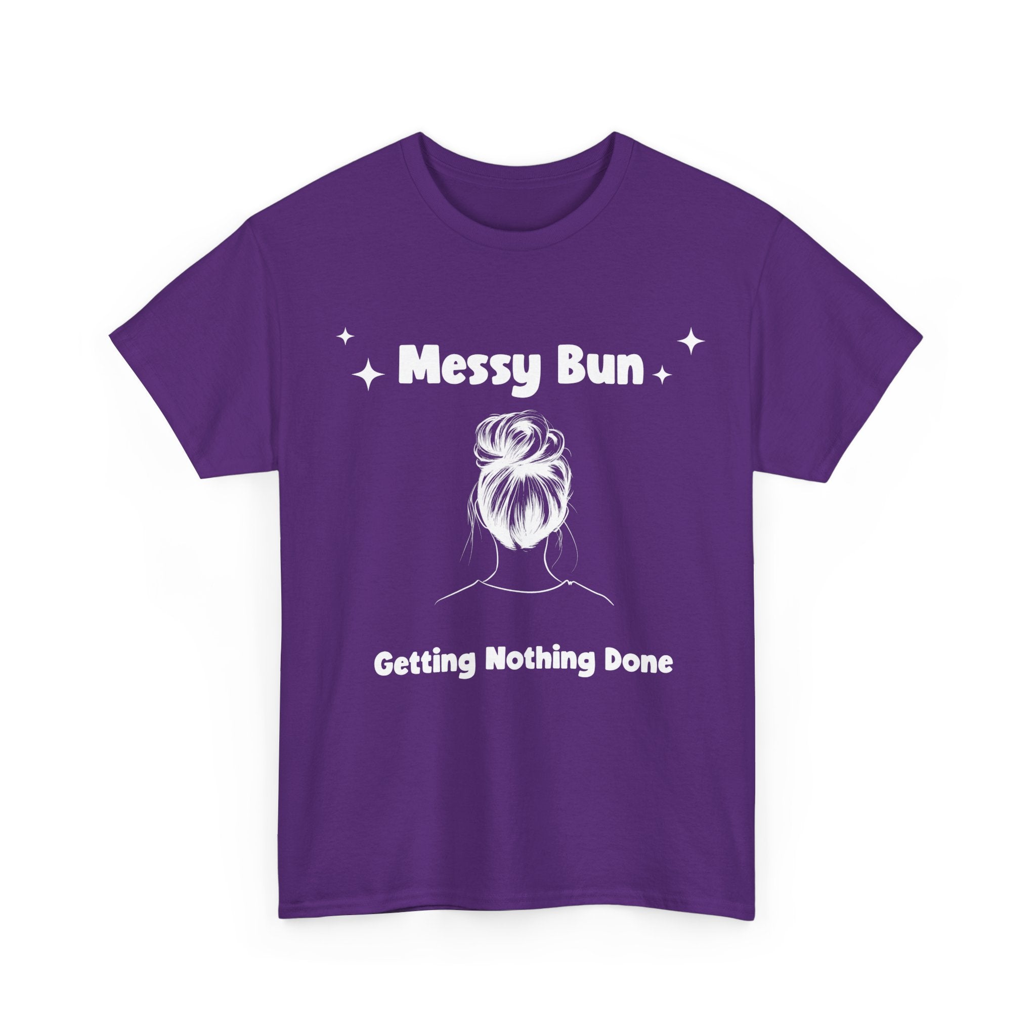 Messy Bun Getting Nothing Done Unisex Heavy Cotton Tee - Casual Everyday Tee for Home, Gift for Friends, Relaxed Fit for Women, Funny Quote Shirt, Ideal [...]