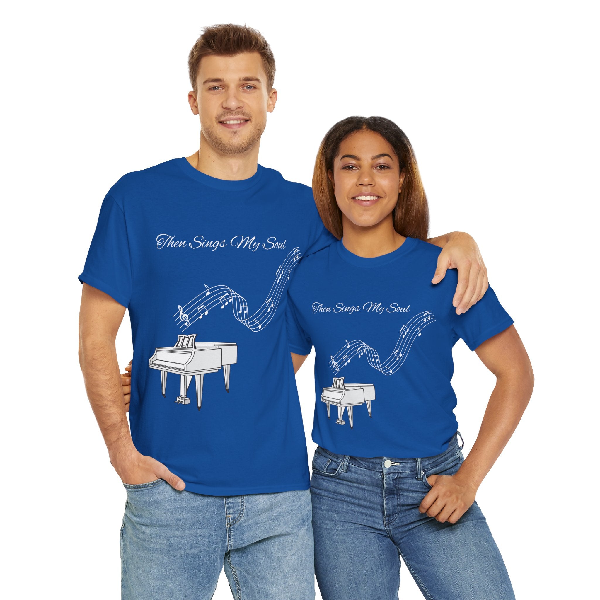 Melodic Soul Unisex Tee | Music Lover's Gift, Creative Expression, Casual Wear, Piano Art, Gift for Musicians