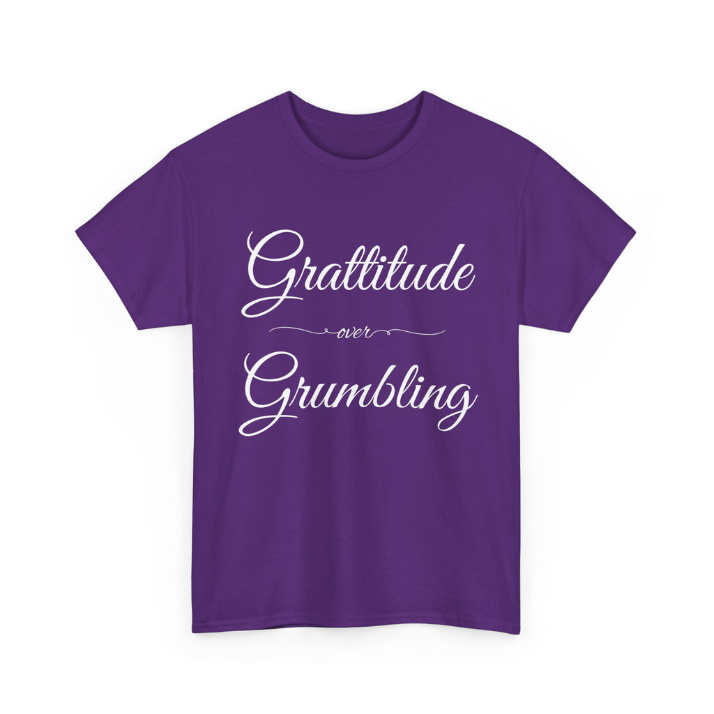 Gratitude Over Grumbling Unisex Heavy Cotton Tee - Positive Vibes T-Shirt, Gift for Friends, Motivational Clothing, Everyday Wear, [...]