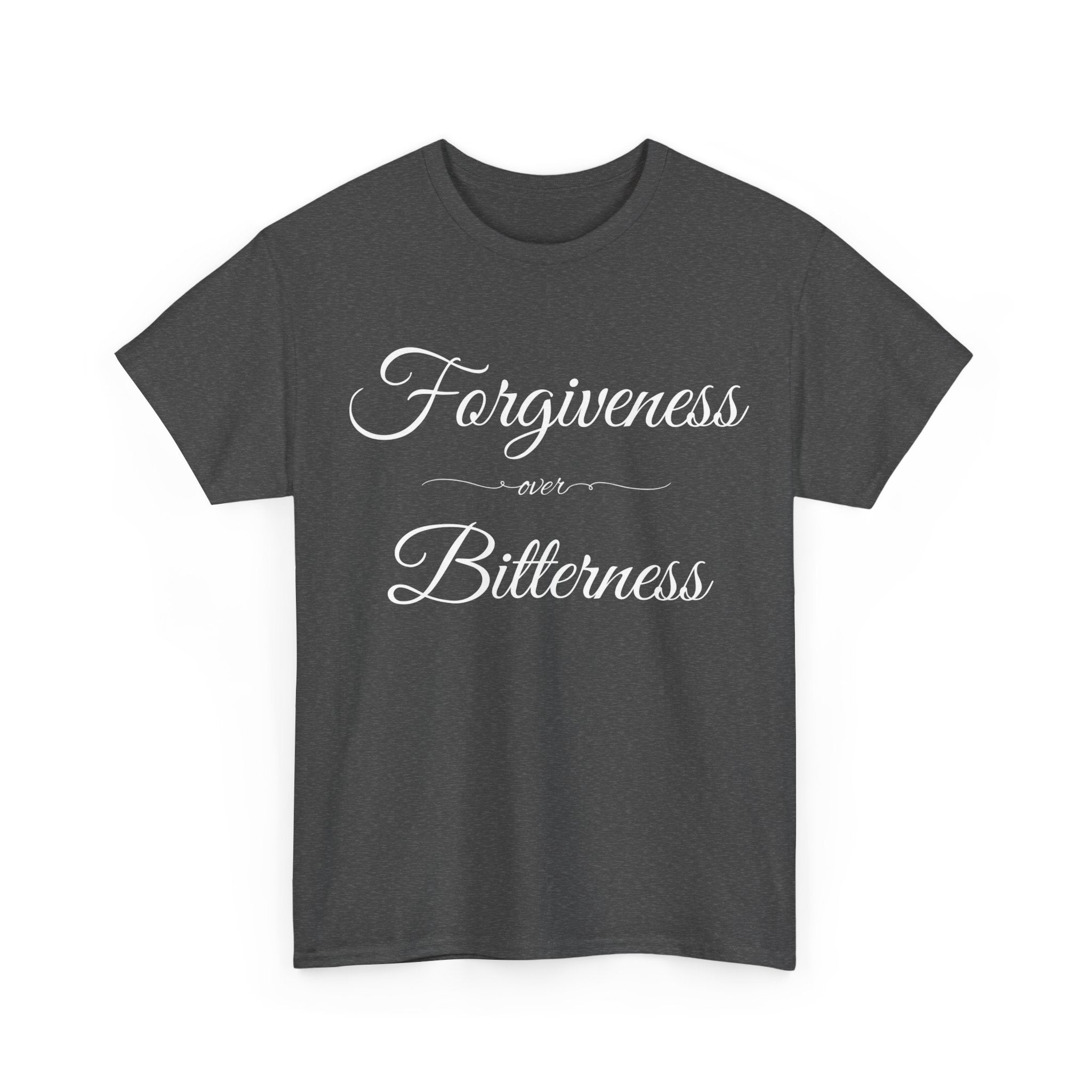 Forgiveness over Bitterness Tee, Inspirational T-Shirt, Positive Message Shirt, Unisex Cotton Tee, Thoughtful Gift for Friends