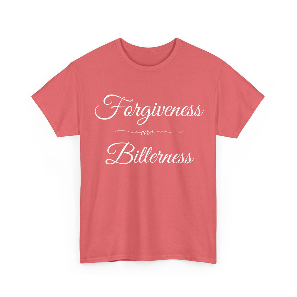 Forgiveness over Bitterness Tee, Inspirational T-Shirt, Positive Message Shirt, Unisex Cotton Tee, Thoughtful Gift for Friends