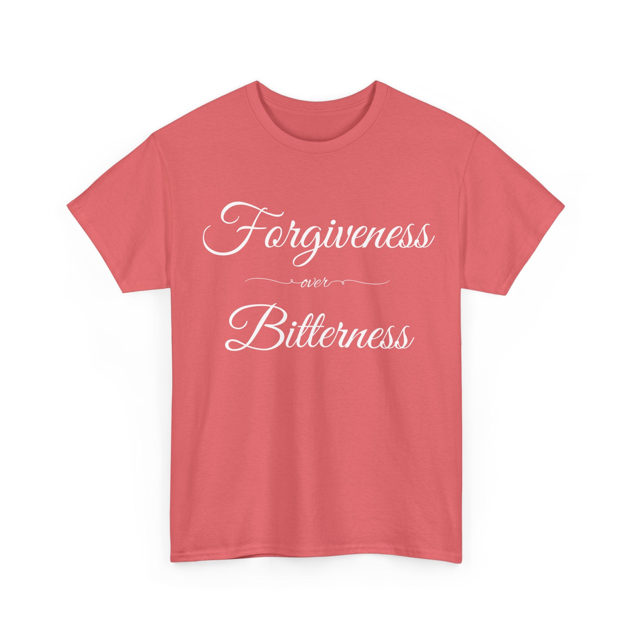 Forgiveness over Bitterness Tee, Inspirational T-Shirt, Positive Message Shirt, Unisex Cotton Tee, Thoughtful Gift for Friends