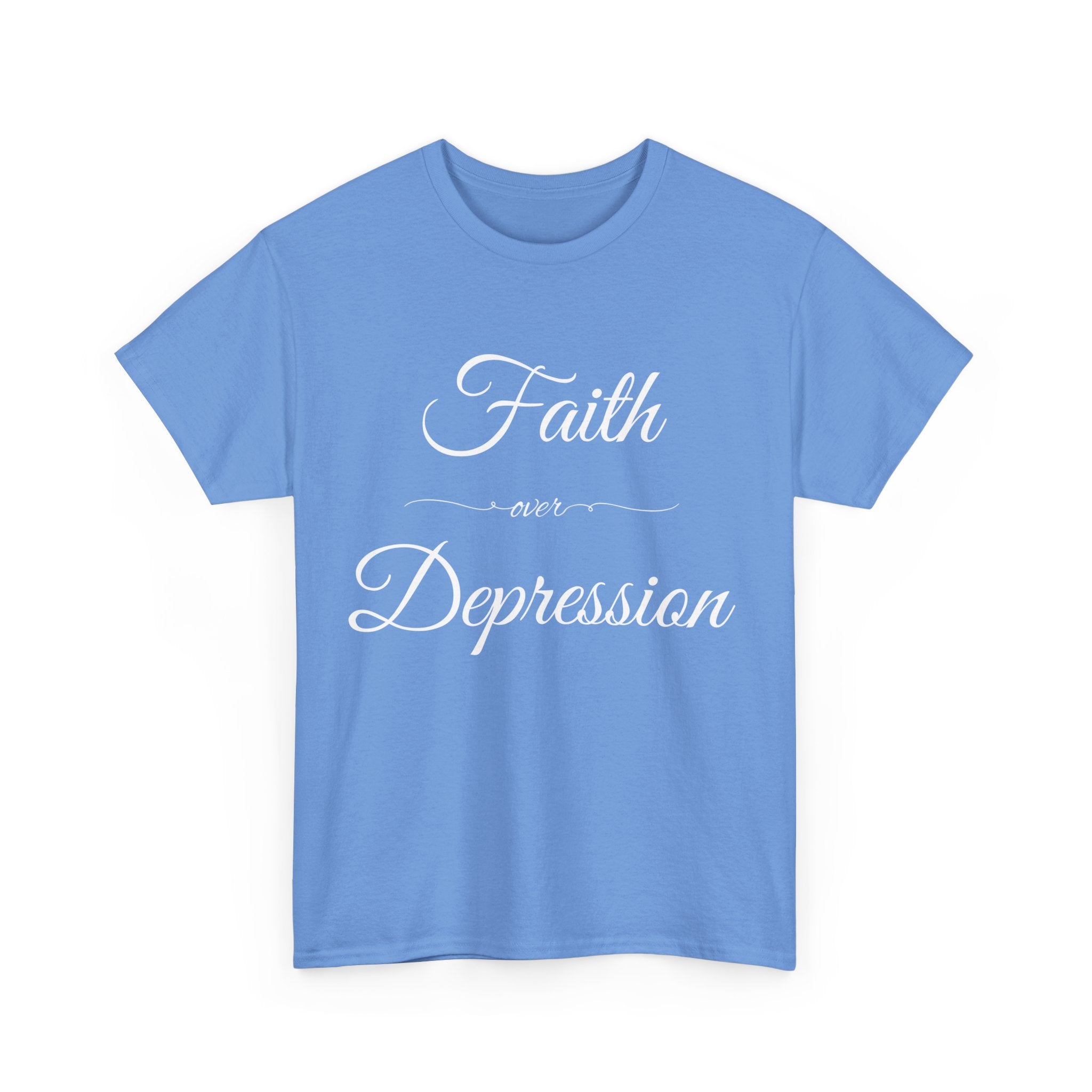 Faith Over Depression Unisex Heavy Cotton Tee | Inspirational Shirt, Mental Health Awareness Gift, Casual T-shirt, Everyday Wear, [...]