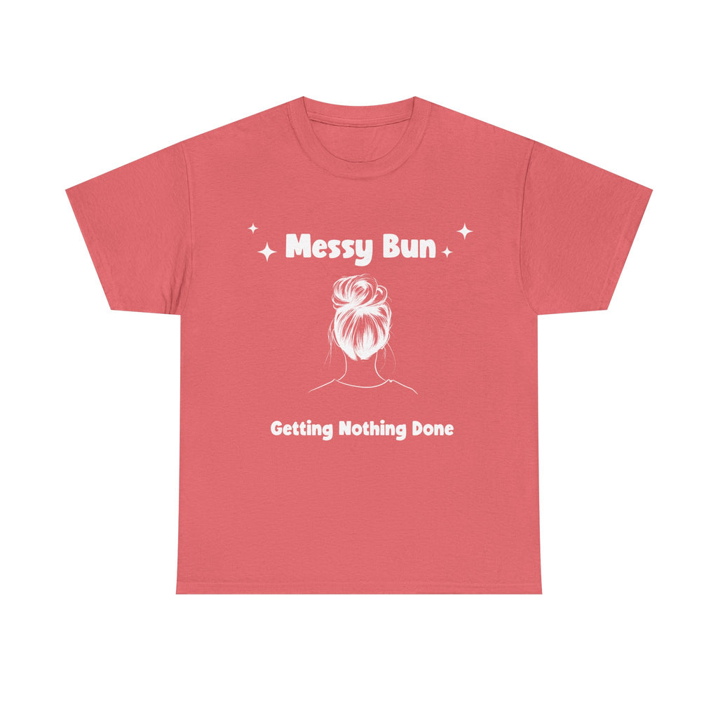 Messy Bun Getting Nothing Done Unisex Heavy Cotton Tee - Casual Everyday Tee for Home, Gift for Friends, Relaxed Fit for Women, Funny Quote Shirt, Ideal [...]