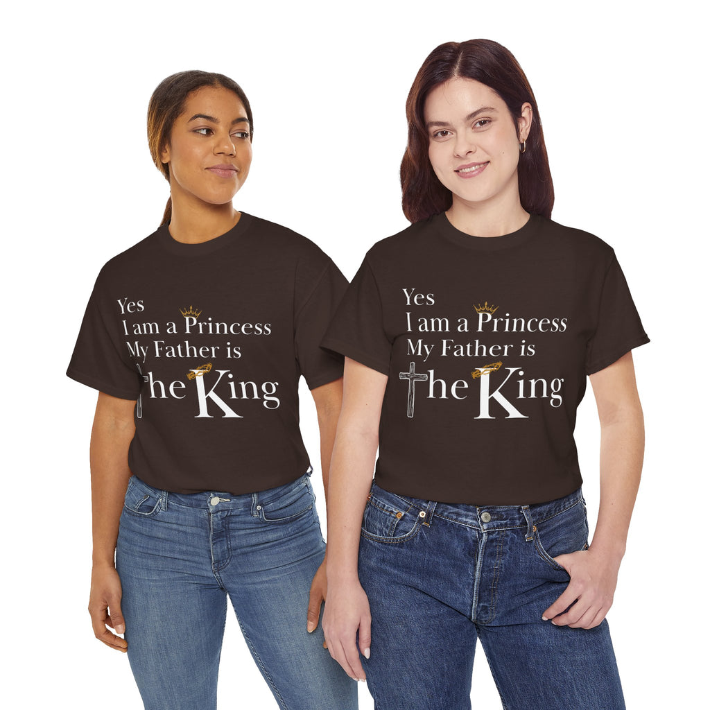 Christian Princess Tee - Inspirational Faith T-Shirt, Gift for Women, Casual Wear, Church Events, Everyday Comfort