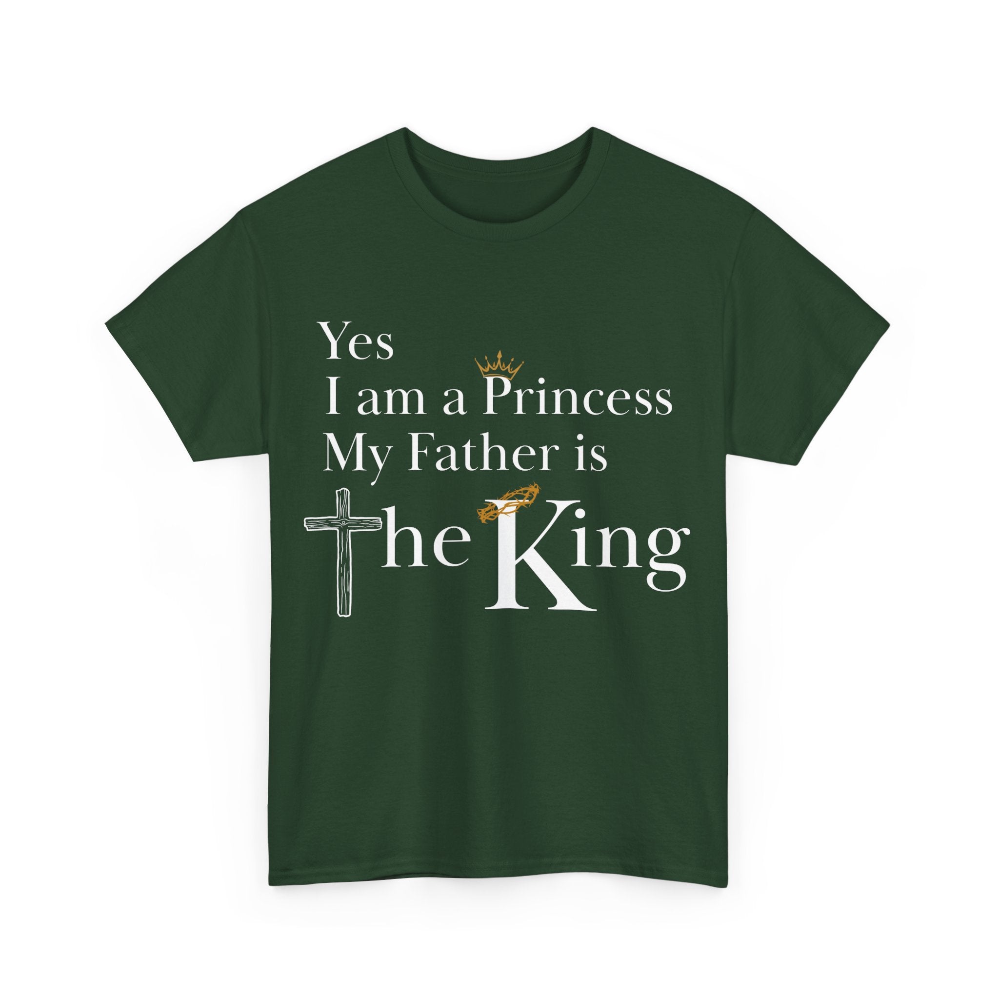Christian Princess Tee - Inspirational Faith T-Shirt, Gift for Women, Casual Wear, Church Events, Everyday Comfort