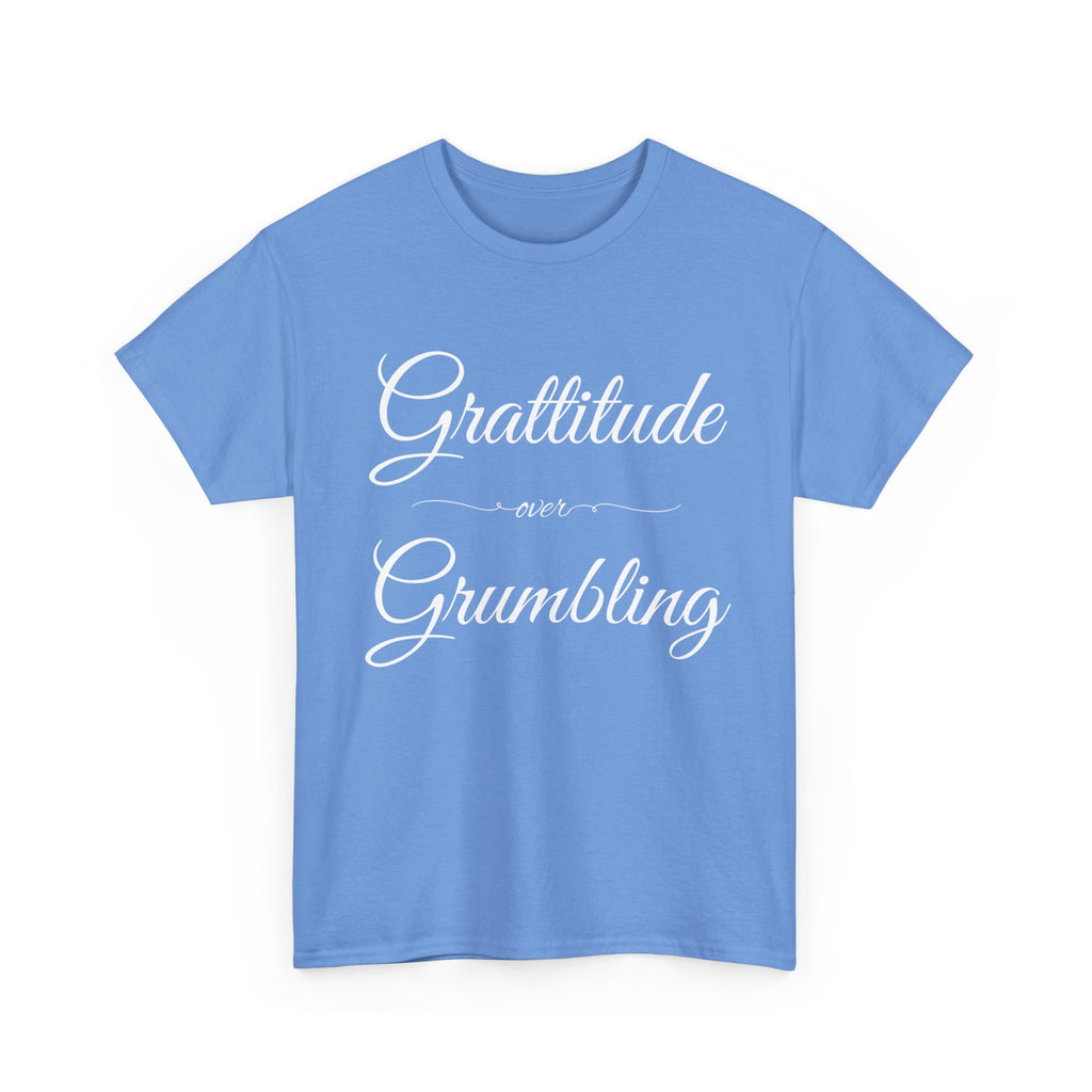 Gratitude Over Grumbling Unisex Heavy Cotton Tee - Positive Vibes T-Shirt, Gift for Friends, Motivational Clothing, Everyday Wear, [...]
