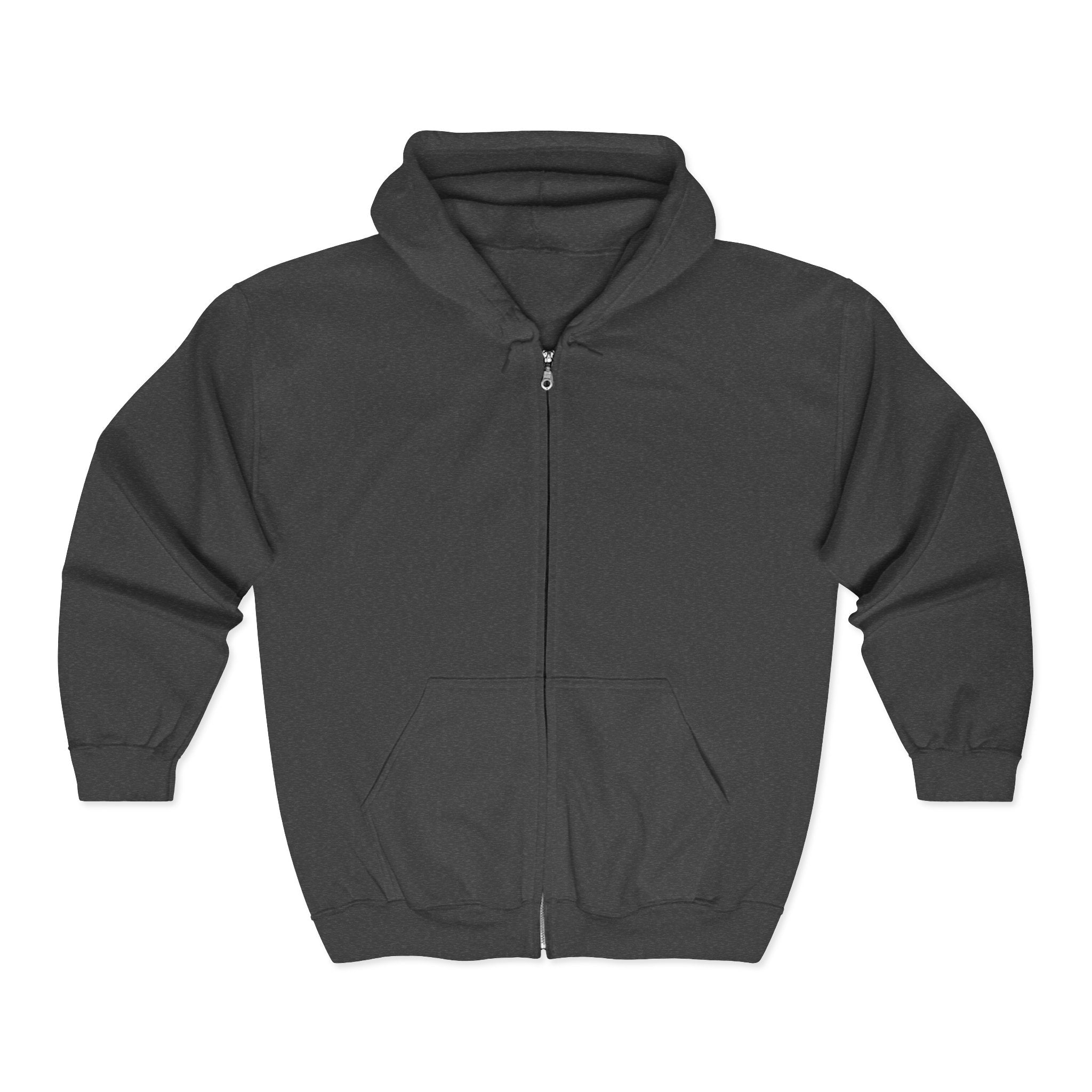 Design On Back Unisex Heavy Blend™ Full Zip Hooded Sweatshirt
