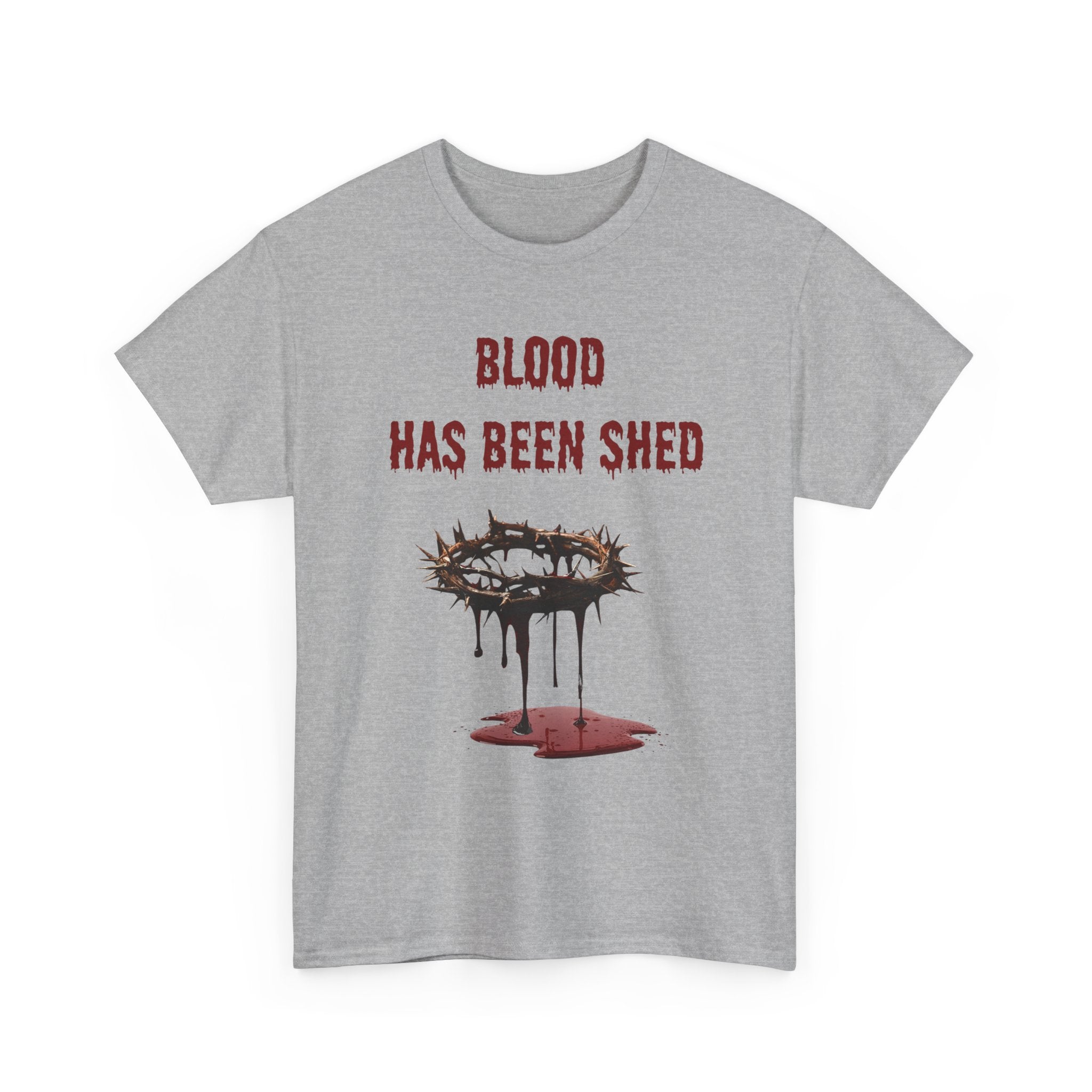 Faith-Inspired Halloween Graphic Tee, Unisex Heavy Cotton T-Shirt, Spiritual Apparel, Religious Gift, Church Event Wear, Unique Faith T-Shirt