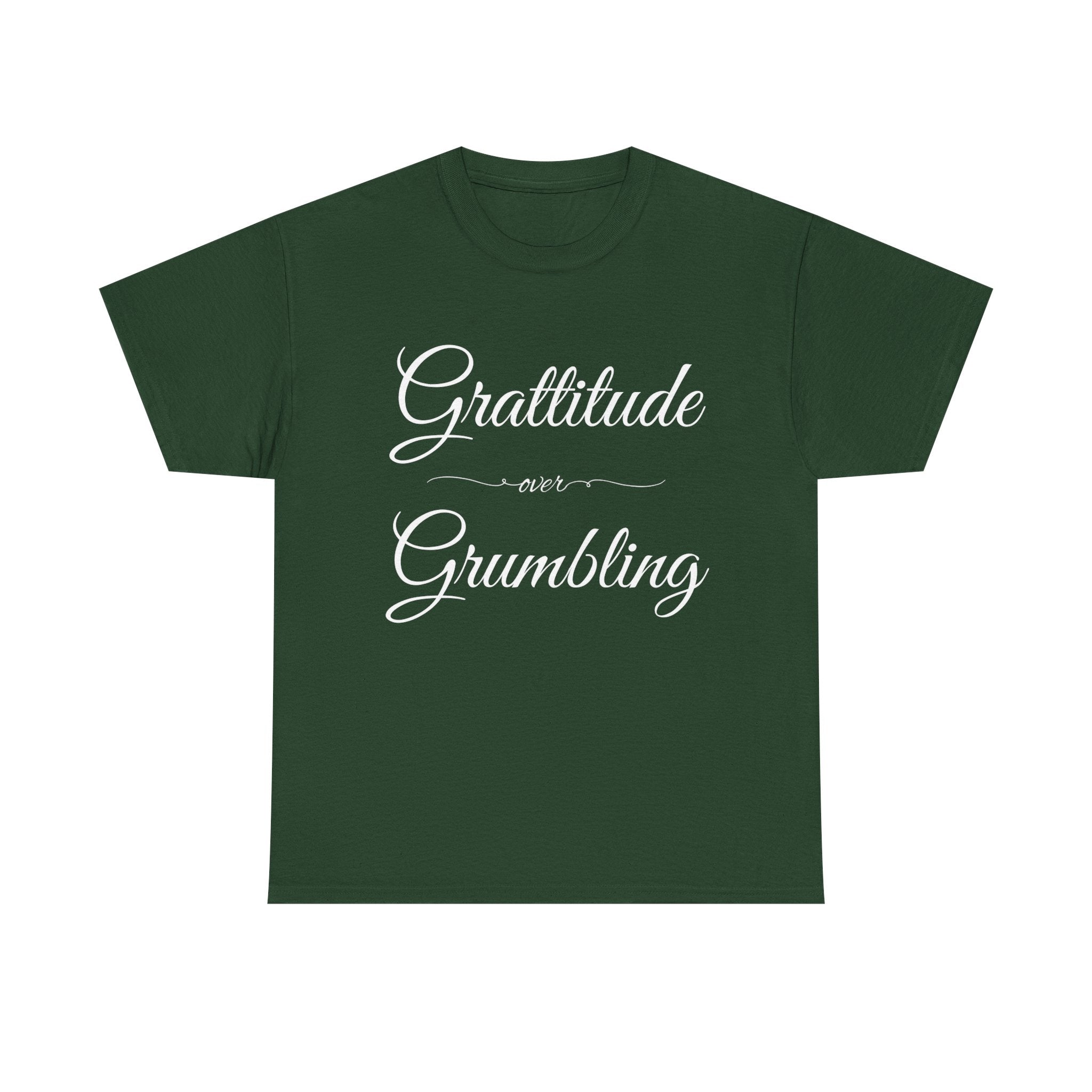 Gratitude Over Grumbling Unisex Heavy Cotton Tee - Positive Vibes T-Shirt, Gift for Friends, Motivational Clothing, Everyday Wear, [...]