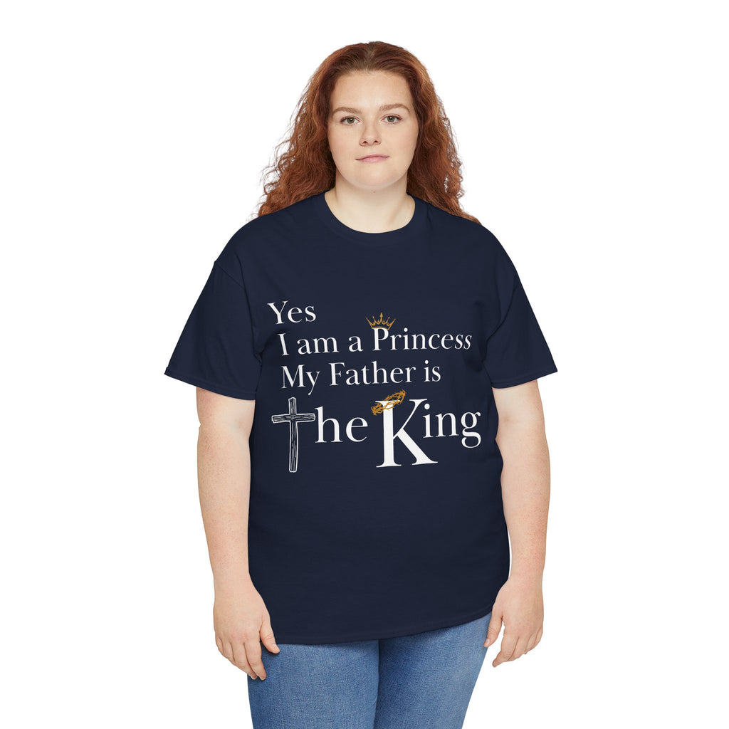 Christian Princess Tee - Inspirational Faith T-Shirt, Gift for Women, Casual Wear, Church Events, Everyday Comfort