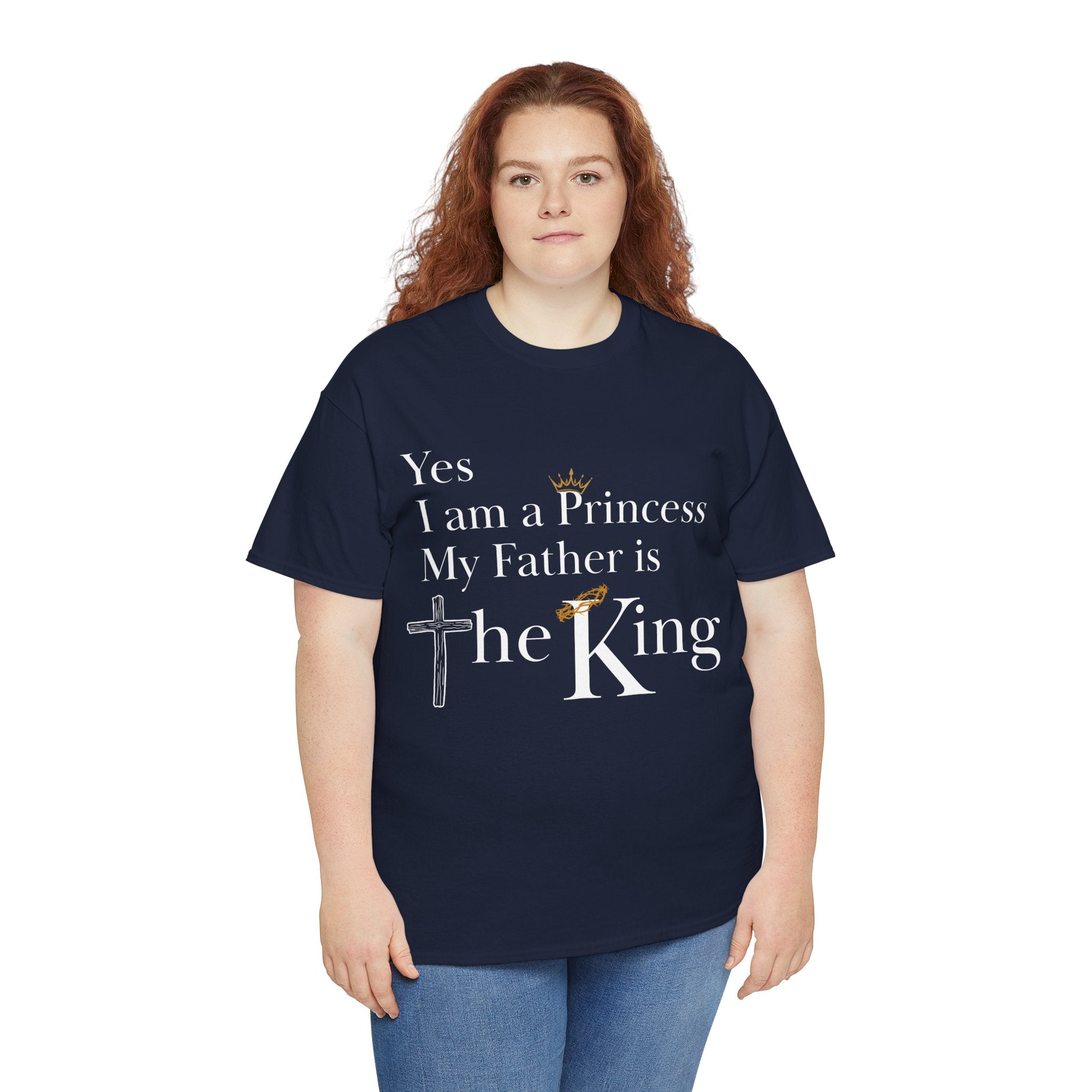 Christian Princess Tee - Inspirational Faith T-Shirt, Gift for Women, Casual Wear, Church Events, Everyday Comfort