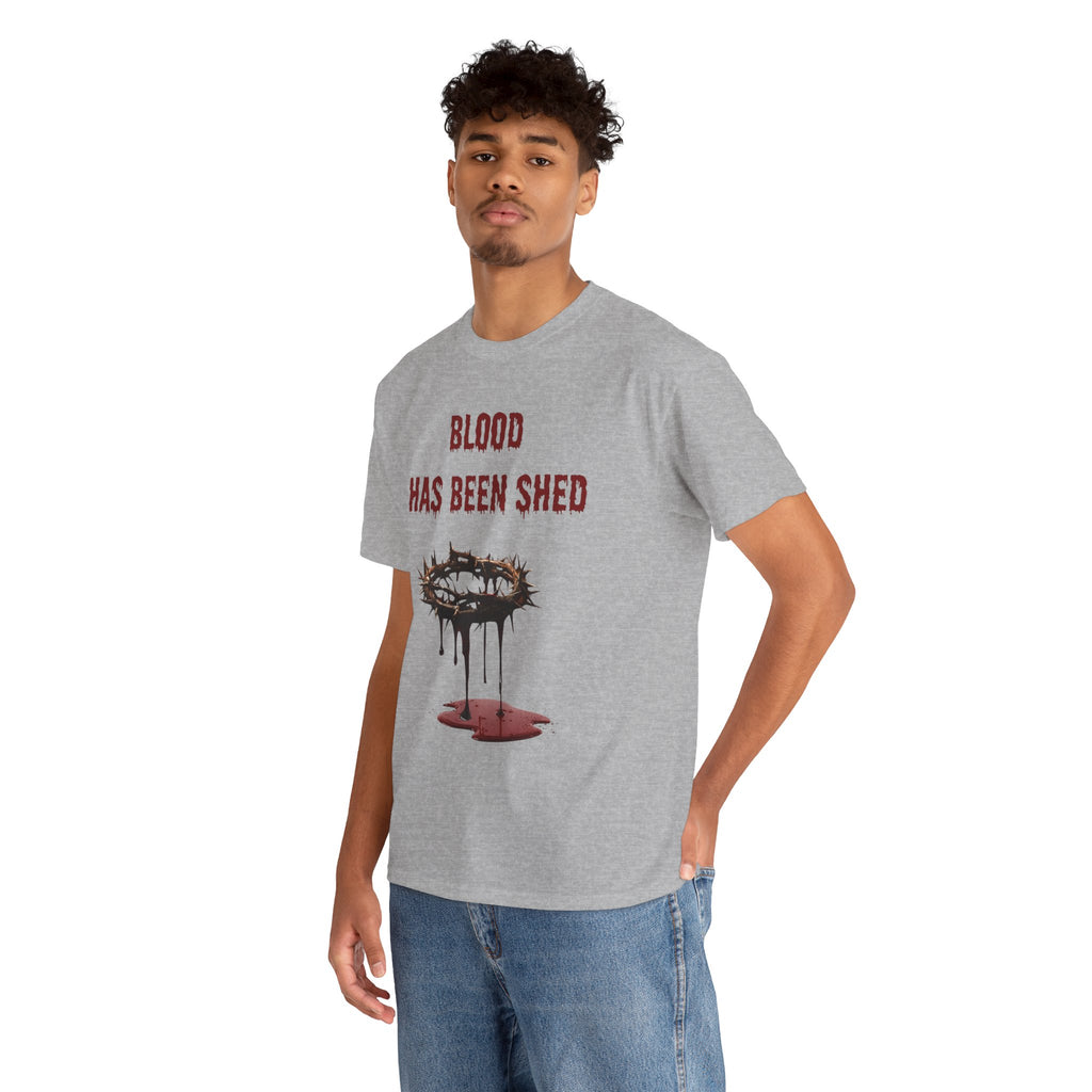 Faith-Inspired Halloween Graphic Tee, Unisex Heavy Cotton T-Shirt, Spiritual Apparel, Religious Gift, Church Event Wear, Unique Faith T-Shirt