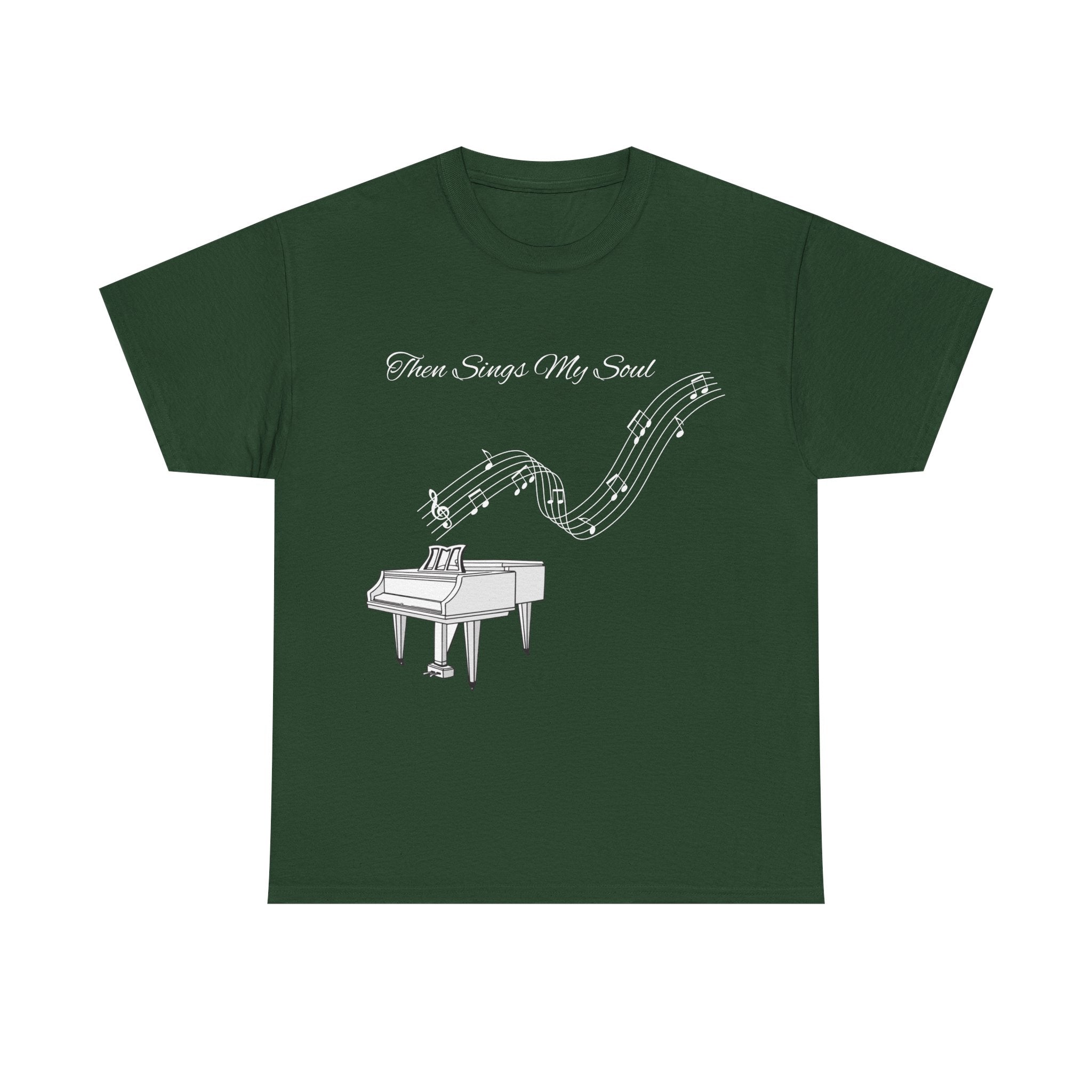 Melodic Soul Unisex Tee | Music Lover's Gift, Creative Expression, Casual Wear, Piano Art, Gift for Musicians