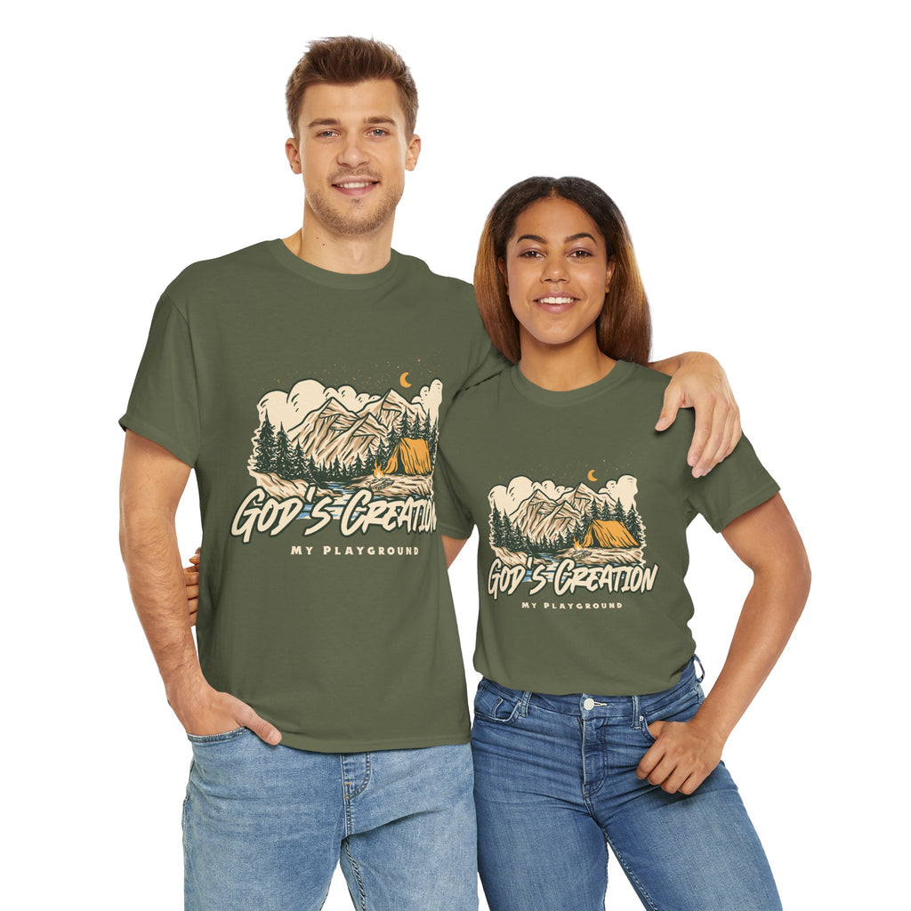 Nature-Inspired Unisex Heavy Cotton Tee, God’s Creation My Playground Shirt, Outdoor Enthusiast Apparel, Gift for Adventurers, Camping [...]