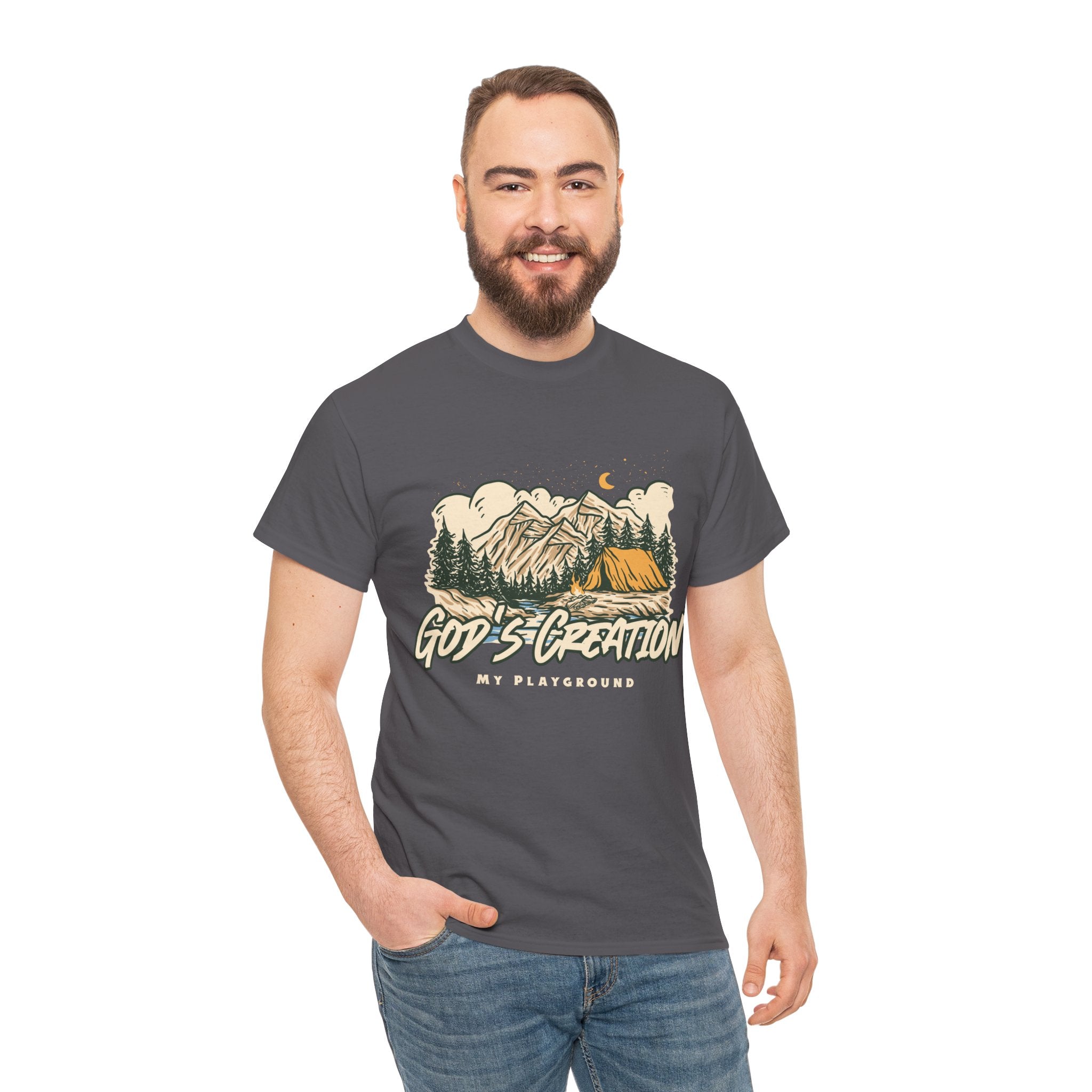 Nature-Inspired Unisex Heavy Cotton Tee, God’s Creation My Playground Shirt, Outdoor Enthusiast Apparel, Gift for Adventurers, Camping [...]