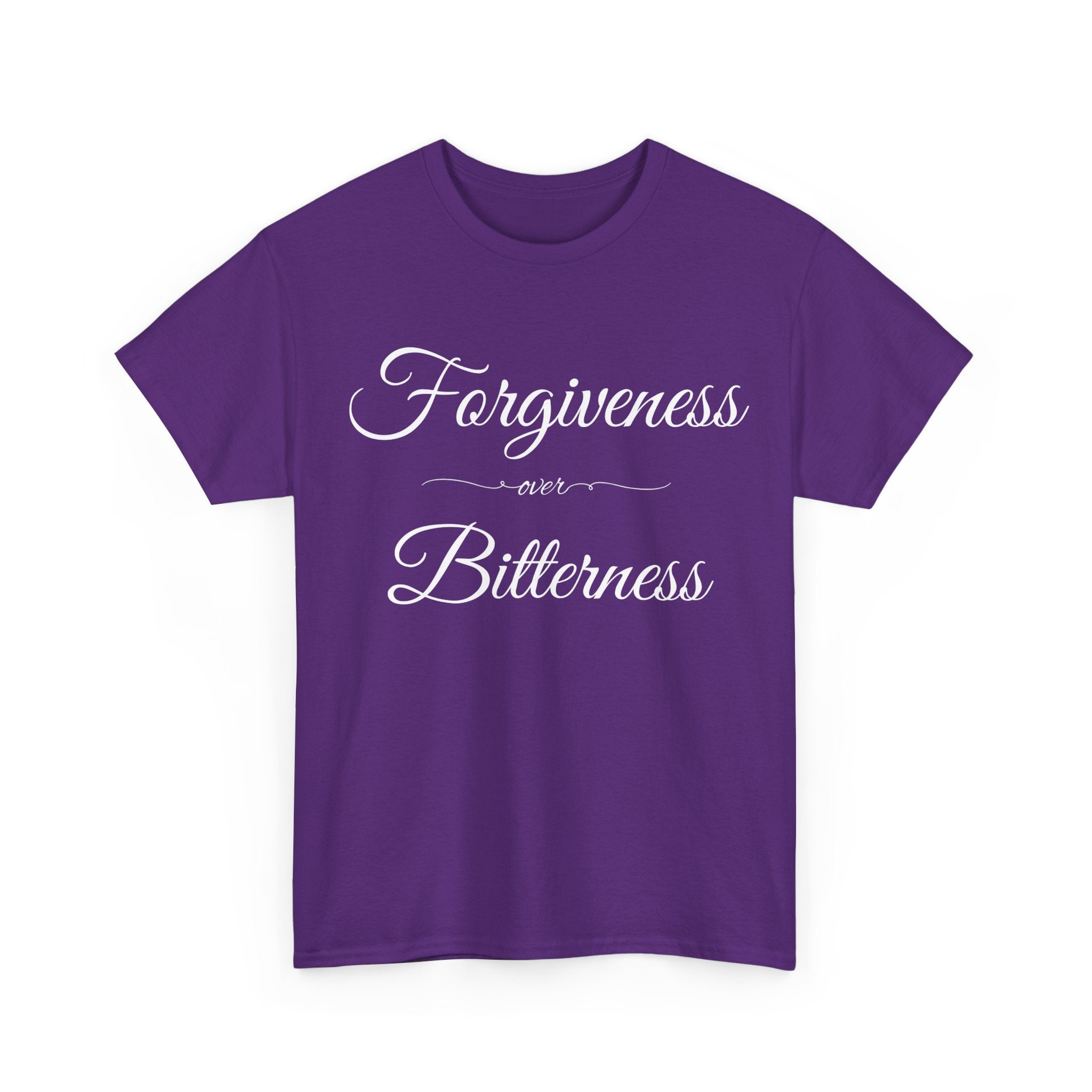 Forgiveness over Bitterness Tee, Inspirational T-Shirt, Positive Message Shirt, Unisex Cotton Tee, Thoughtful Gift for Friends