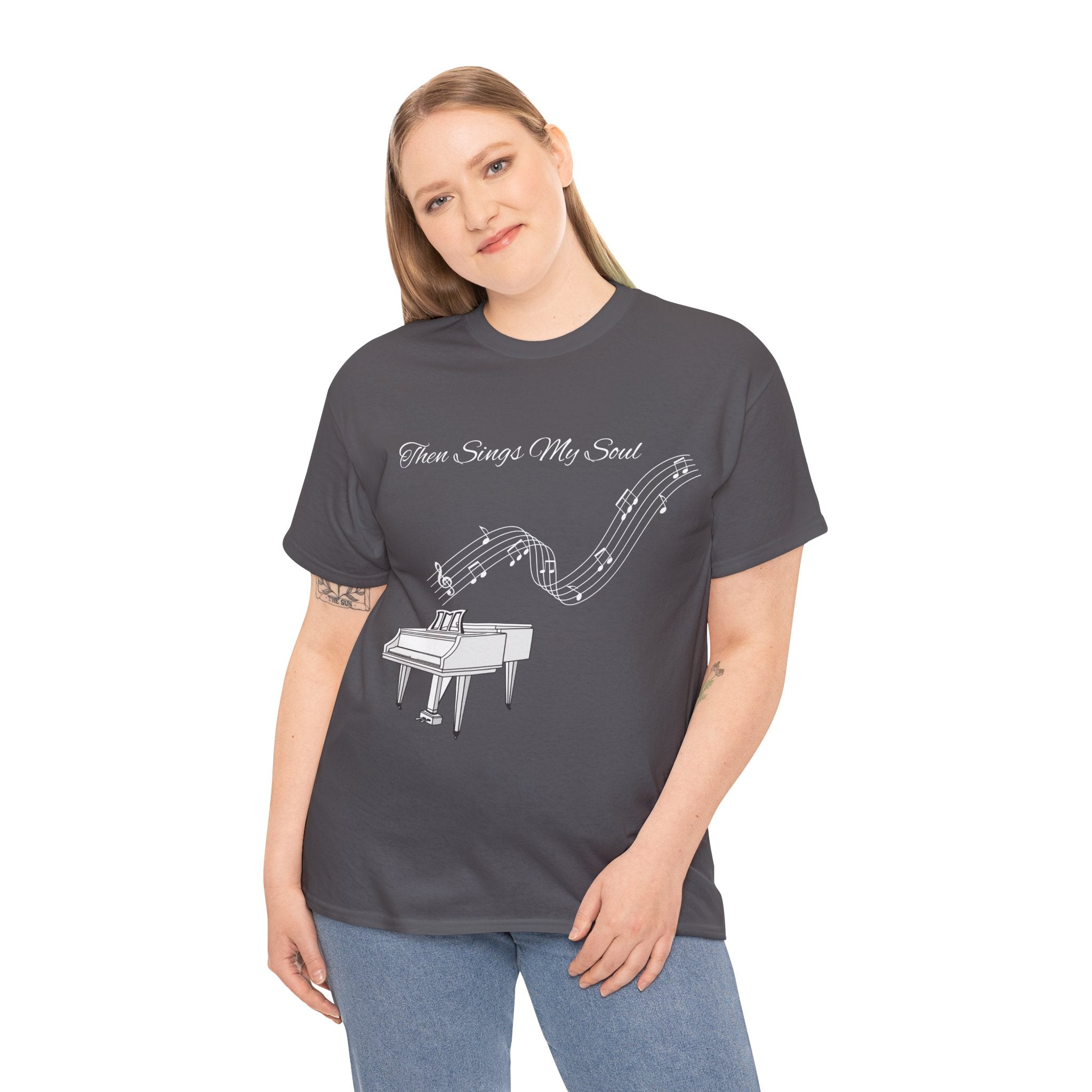 Melodic Soul Unisex Tee | Music Lover's Gift, Creative Expression, Casual Wear, Piano Art, Gift for Musicians