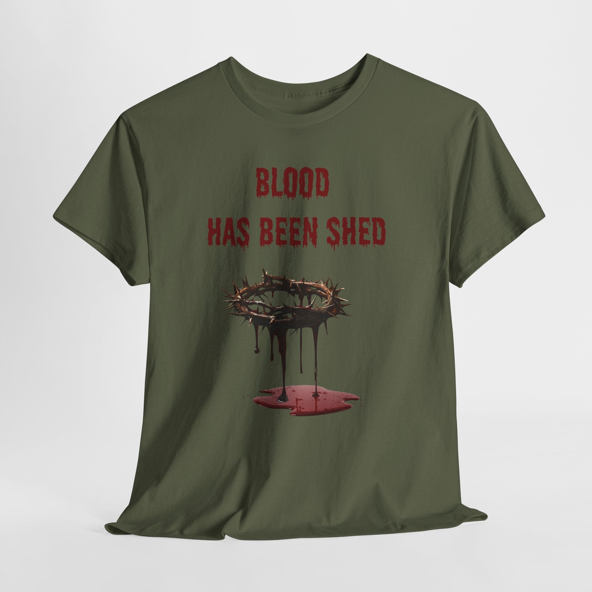 Faith-Inspired Halloween Graphic Tee, Unisex Heavy Cotton T-Shirt, Spiritual Apparel, Religious Gift, Church Event Wear, Unique Faith T-Shirt