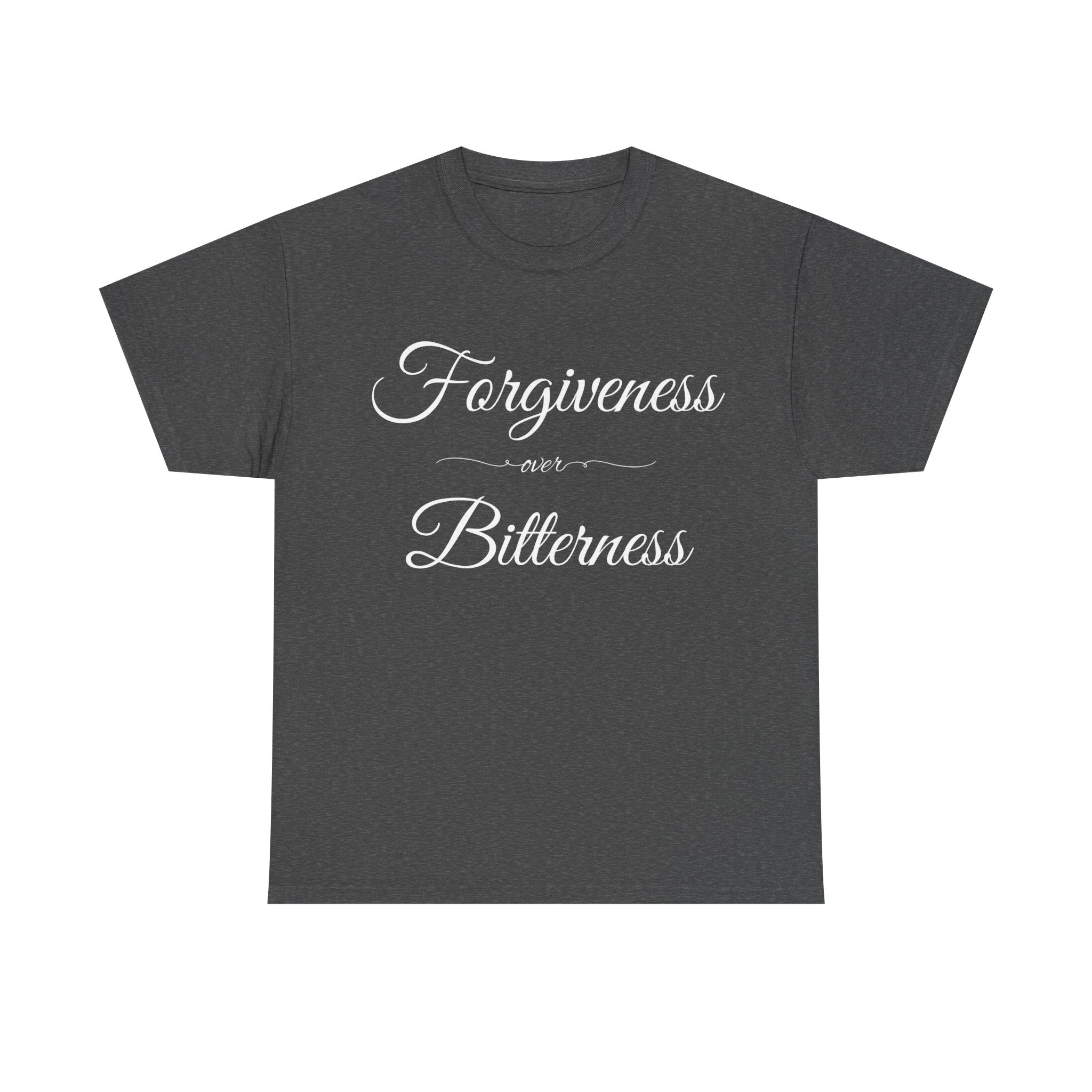 Forgiveness over Bitterness Tee, Inspirational T-Shirt, Positive Message Shirt, Unisex Cotton Tee, Thoughtful Gift for Friends