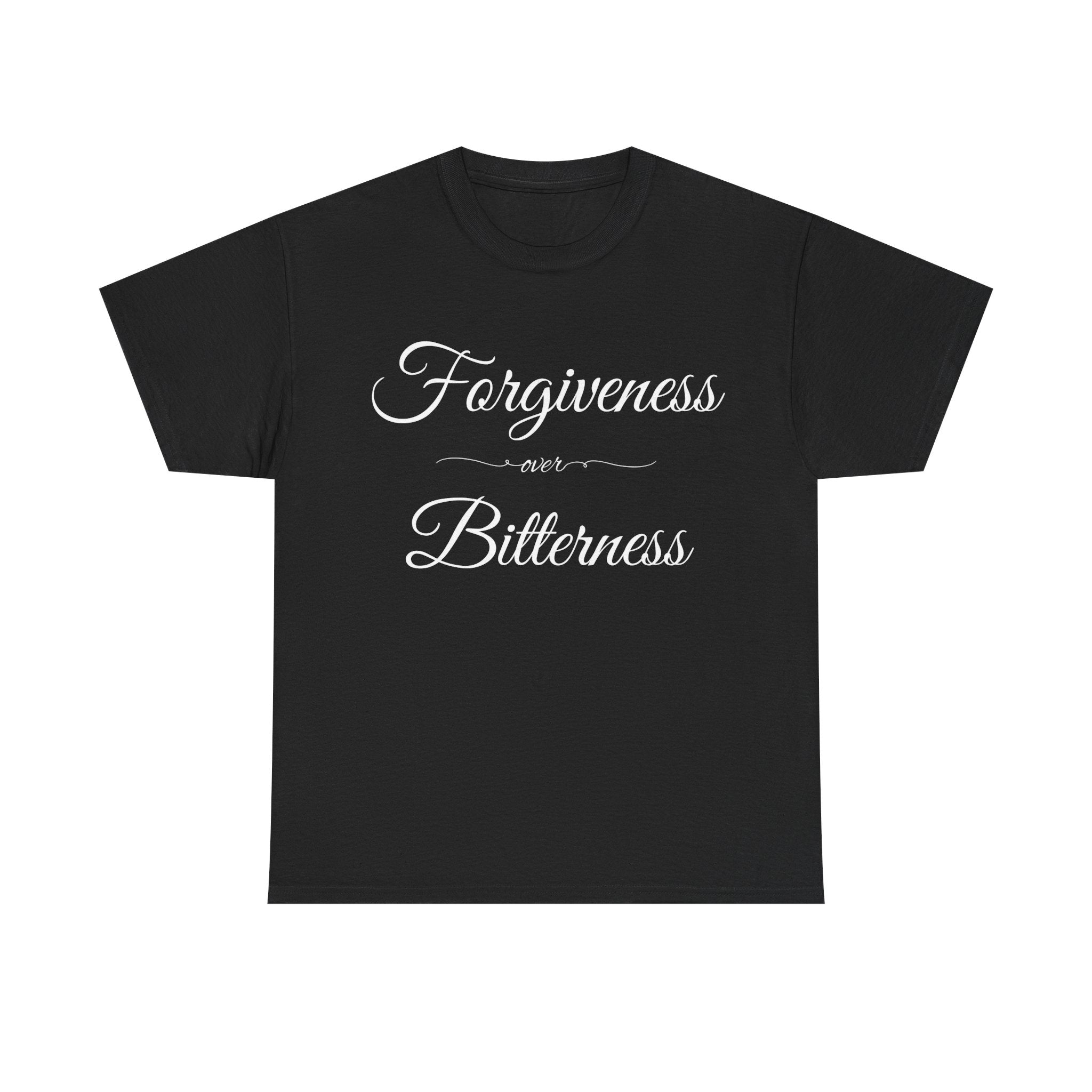 Forgiveness over Bitterness Tee, Inspirational T-Shirt, Positive Message Shirt, Unisex Cotton Tee, Thoughtful Gift for Friends