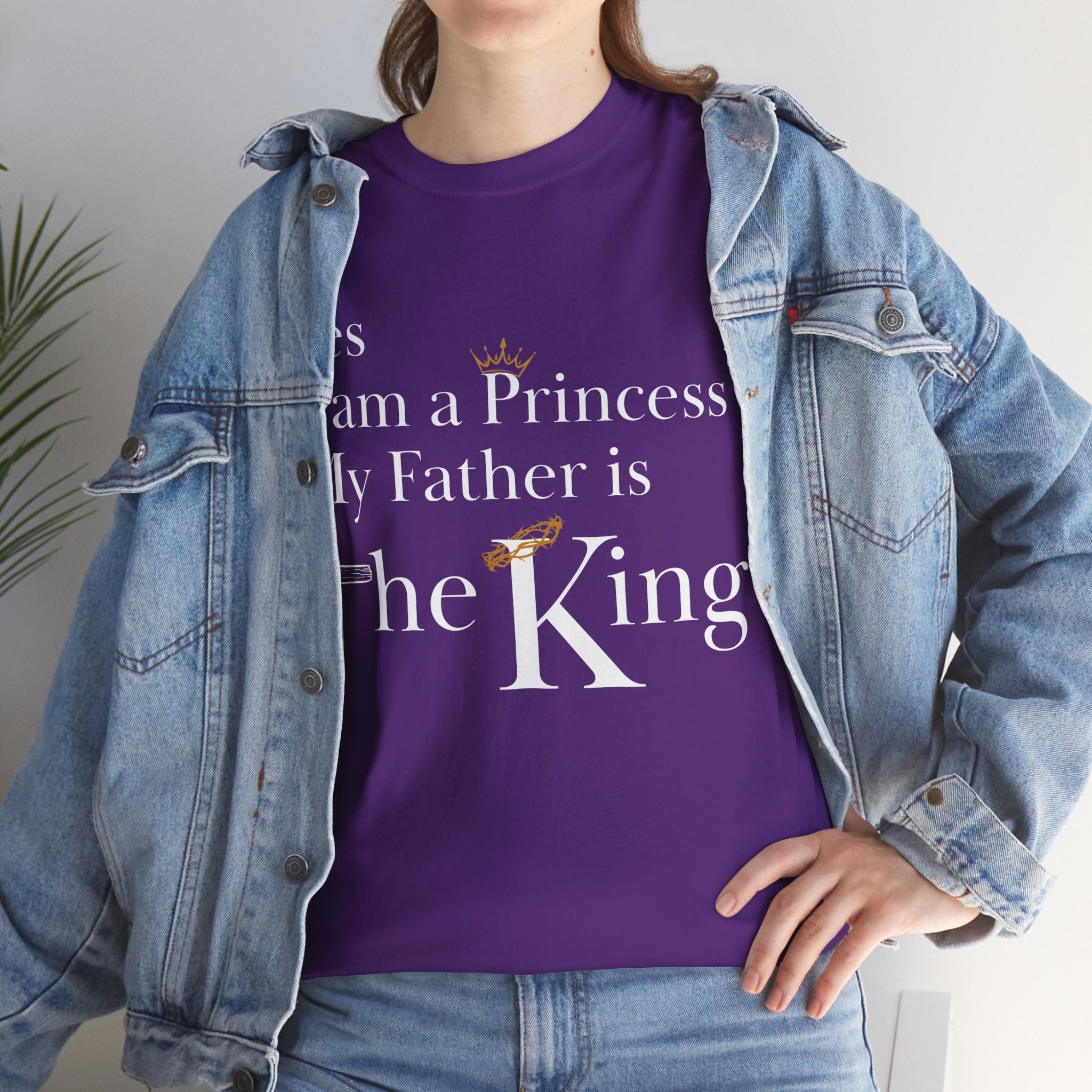 Christian Princess Tee - Inspirational Faith T-Shirt, Gift for Women, Casual Wear, Church Events, Everyday Comfort