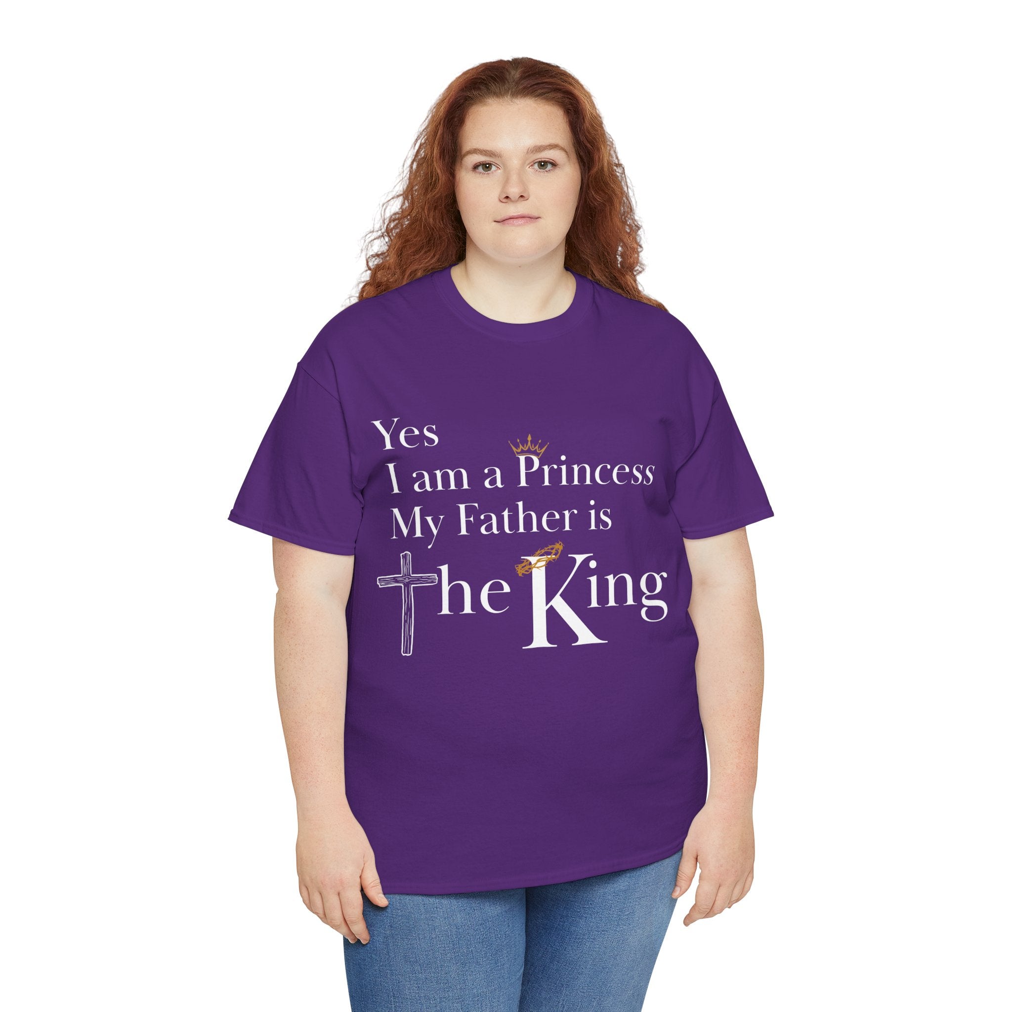 Christian Princess Tee - Inspirational Faith T-Shirt, Gift for Women, Casual Wear, Church Events, Everyday Comfort