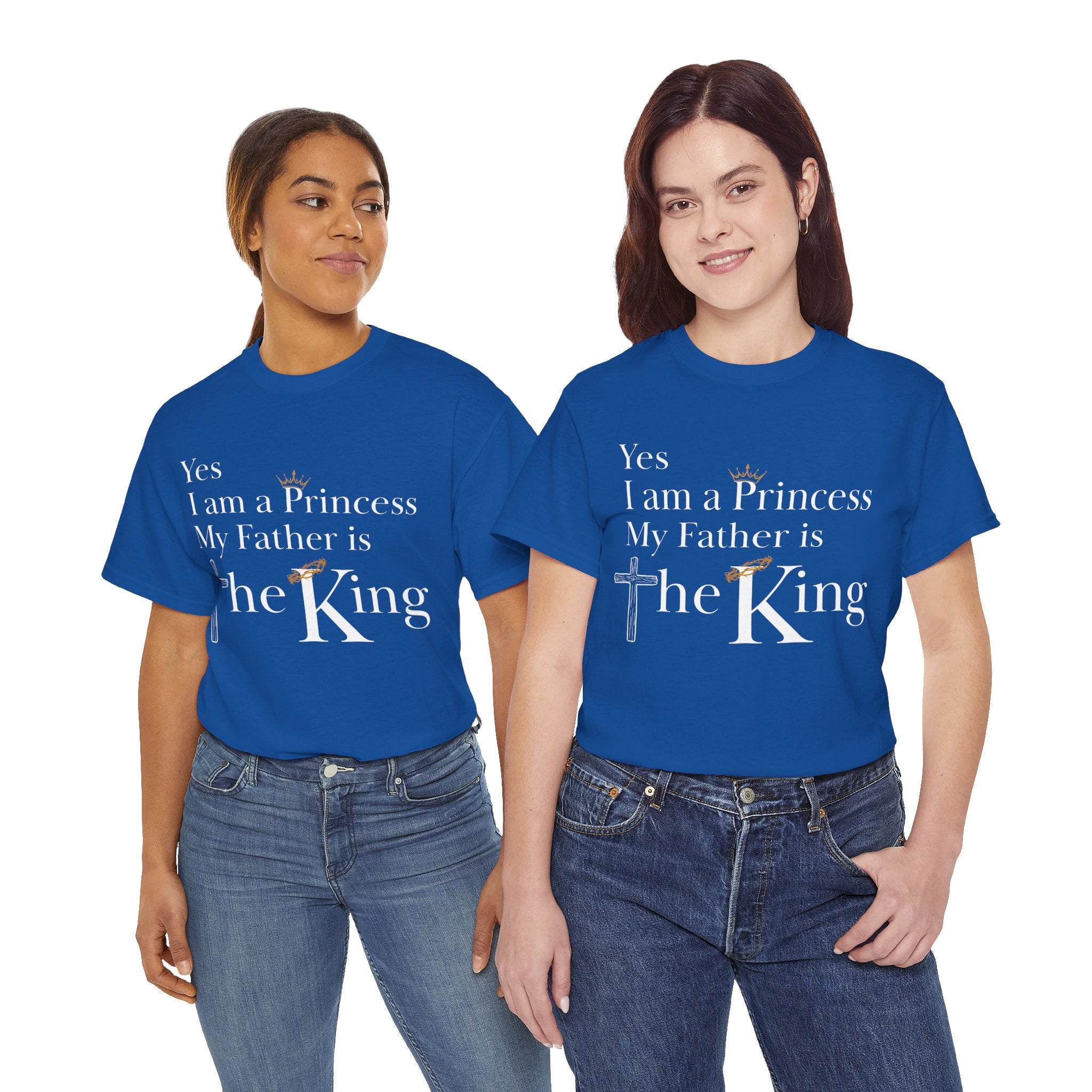 Christian Princess Tee - Inspirational Faith T-Shirt, Gift for Women, Casual Wear, Church Events, Everyday Comfort