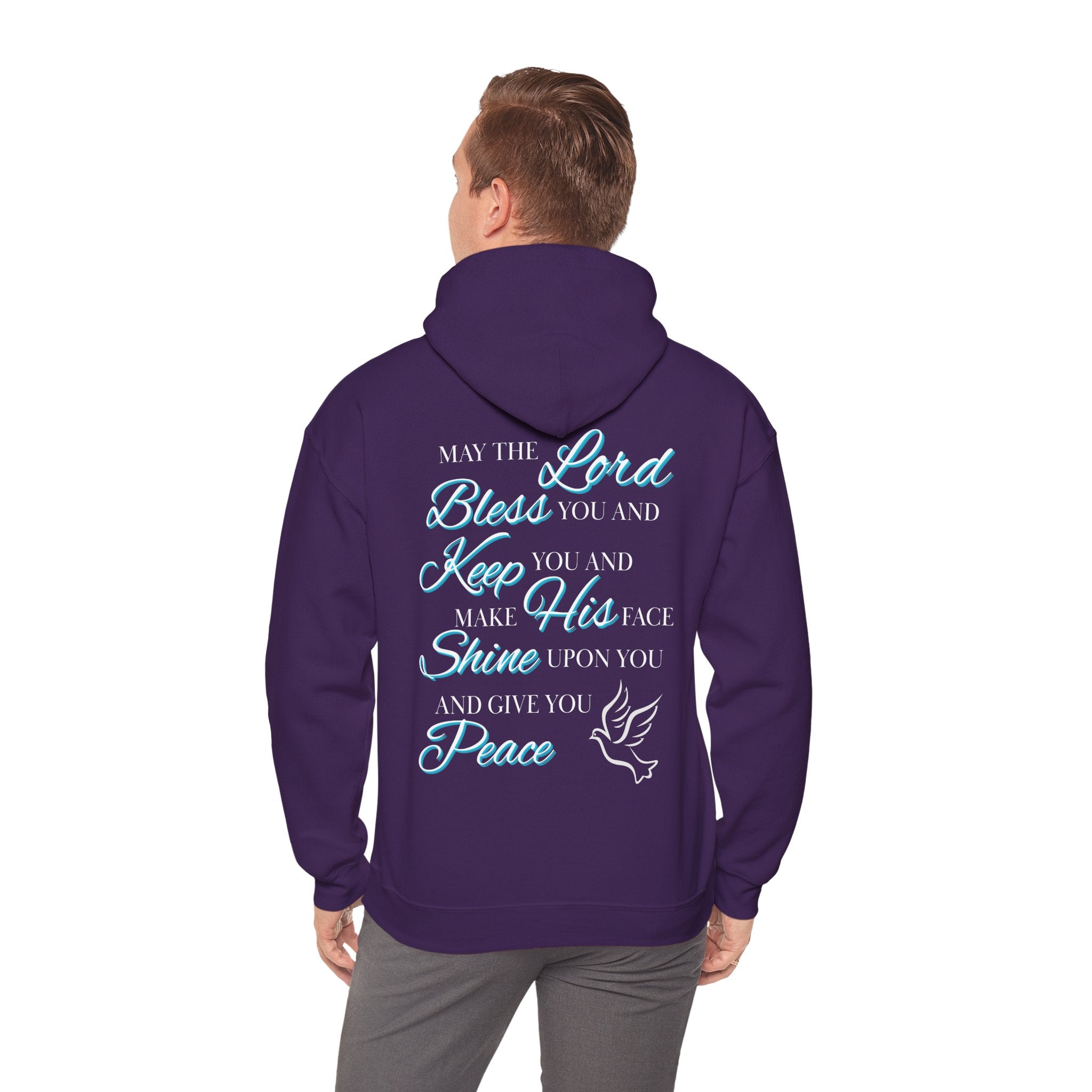 May The Lord Bless You And Keep You - Design on Back Hoodie